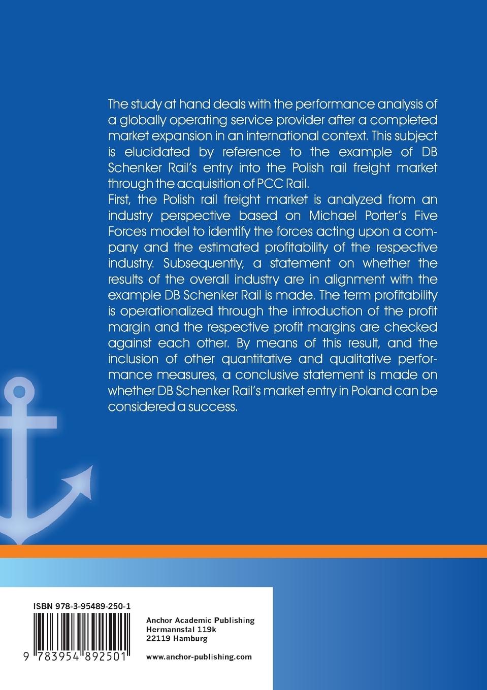 Rückseitencover Strategic Market Expansions in the Rail Freight Sector: DB Schenker Rail's Acquisition of PCC Rail in Poland