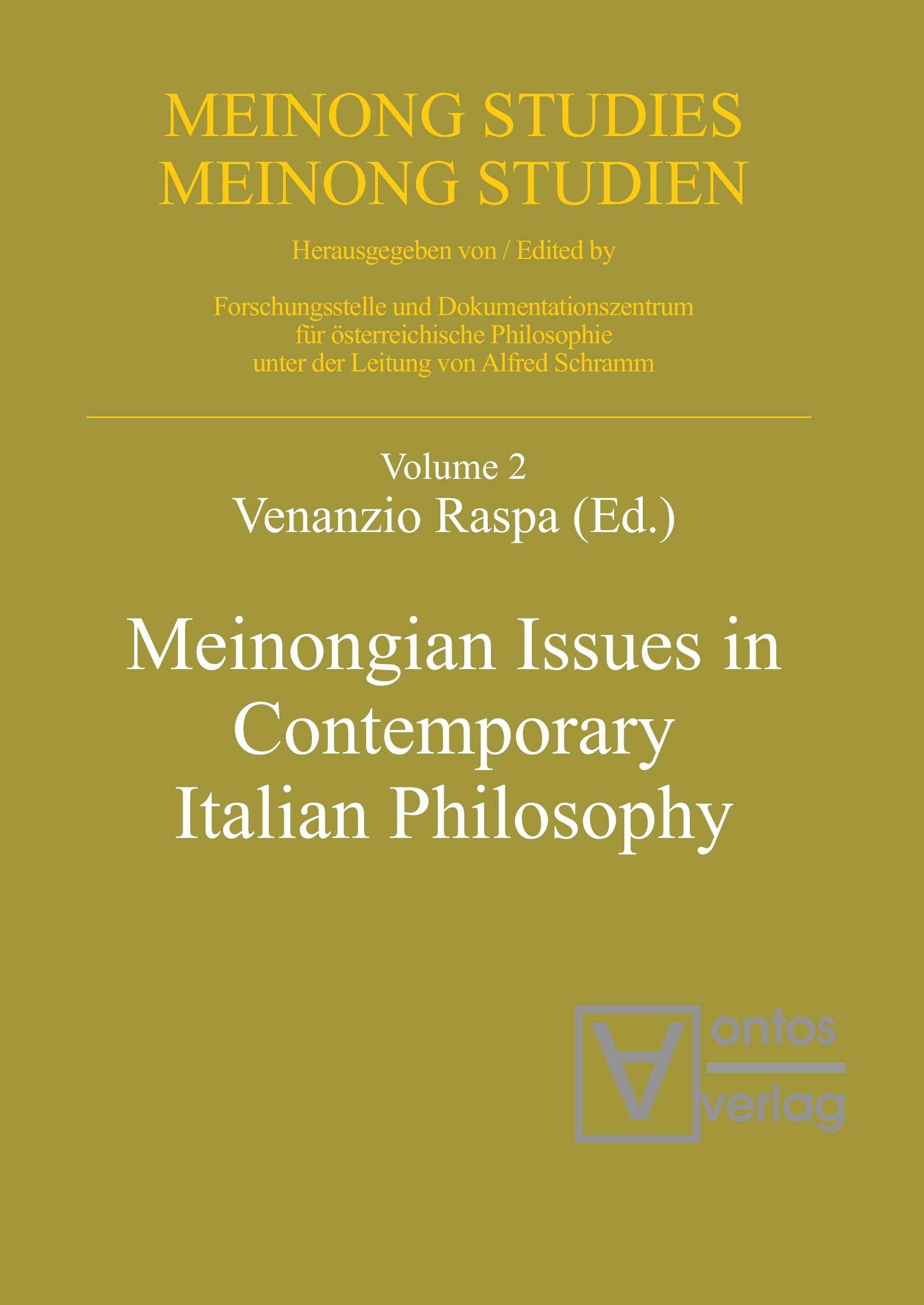 Vorderes Coverbild Meinongian Issues in Contemporary Italian Philosophy