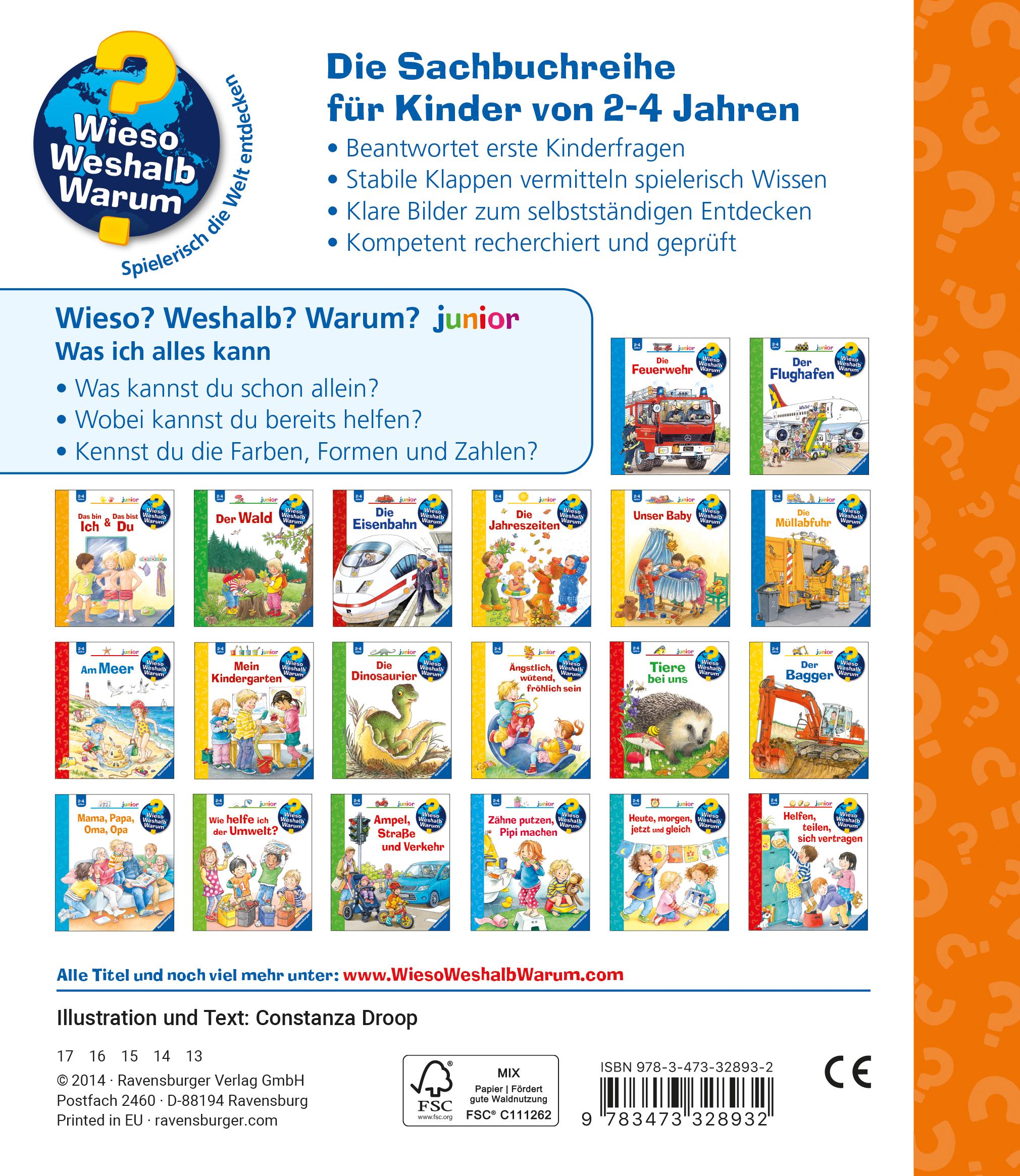 Rückseitencover Wieso? Weshalb? Warum? junior, Band 14: Was ich alles kann