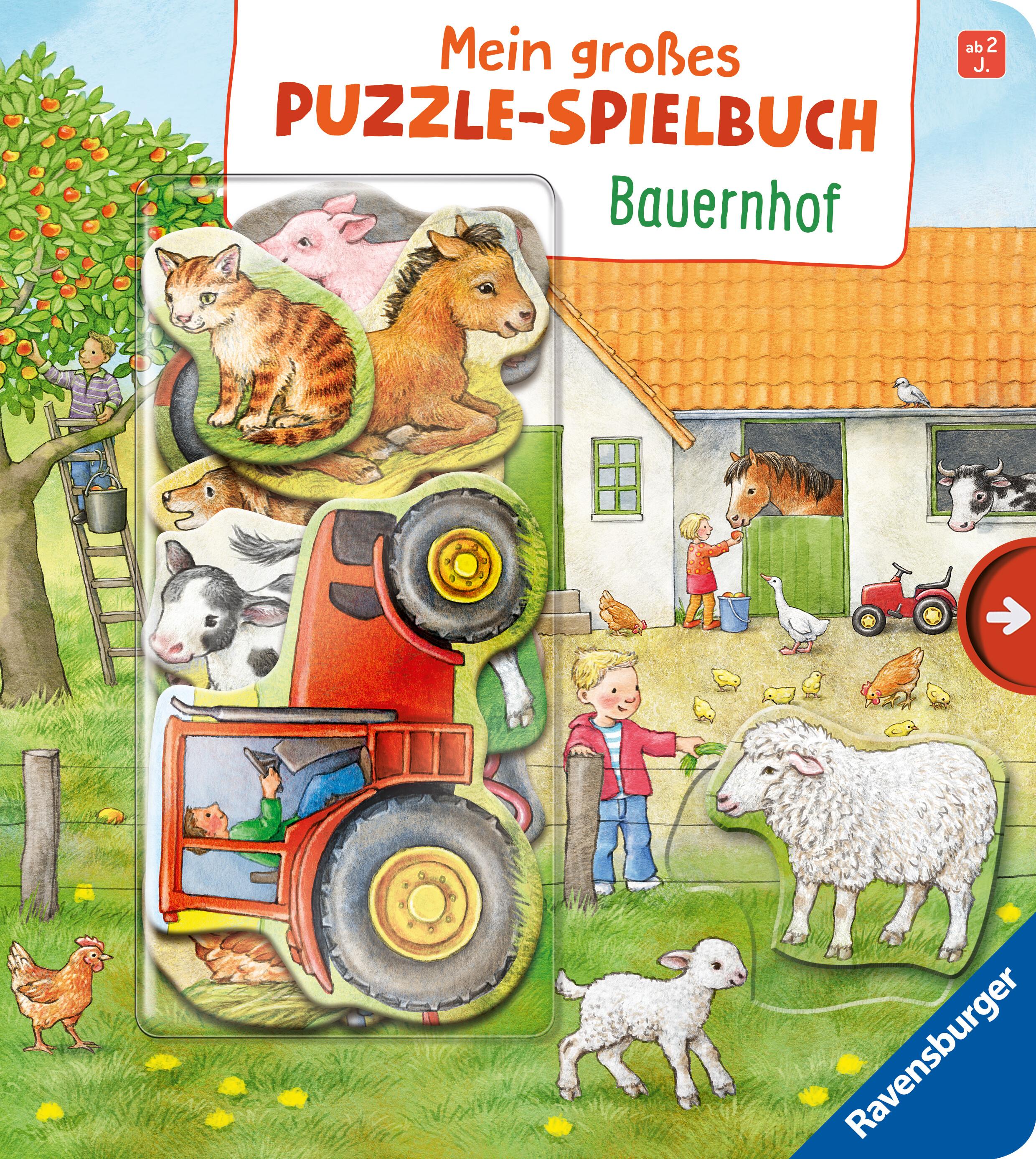 Vorderes Coverbild Mein großes Puzzle-Spielbuch Bauernhof