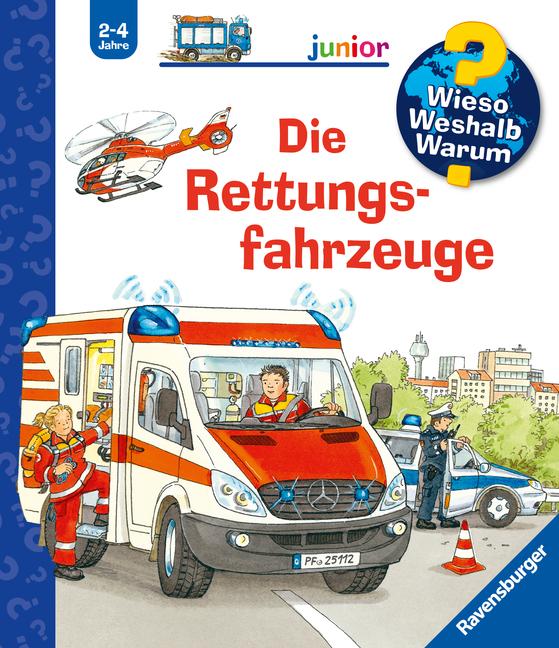 Vorderes Coverbild Wieso? Weshalb? Warum? junior, Band 23: Die Rettungsfahrzeuge