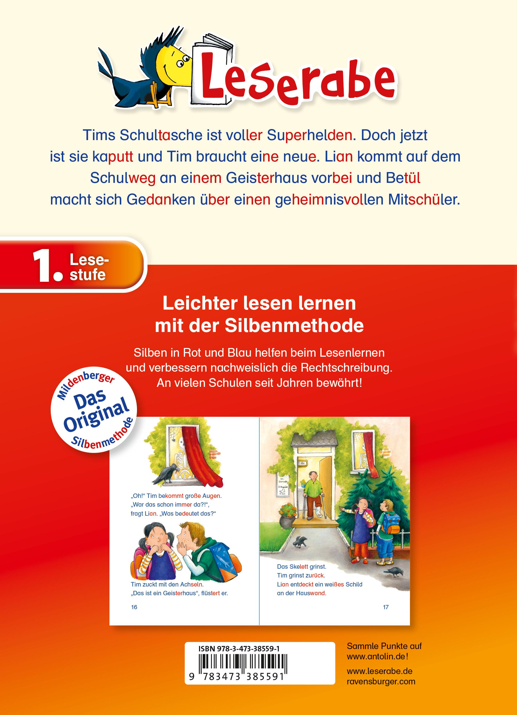 Rückseitencover Ein Schultag voller Abenteuer - Leserabe 1. Klasse - Erstlesebuch für Kinder ab 6 Jahren