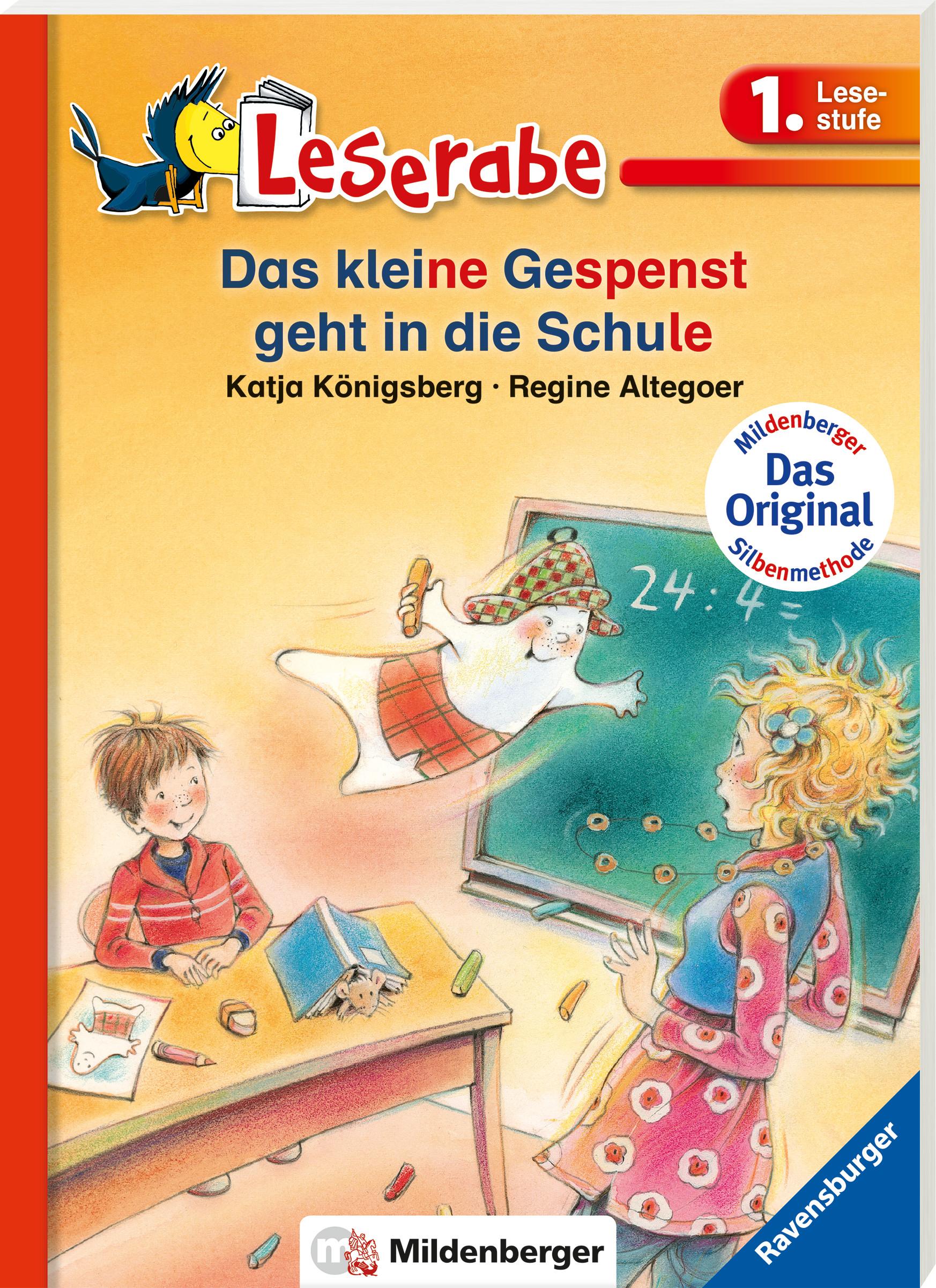 Beispielinhalt (Bild) Das kleine Gespenst geht in die Schule - Leserabe 1. Klasse - Erstlesebuch für Kinder ab 6 Jahren