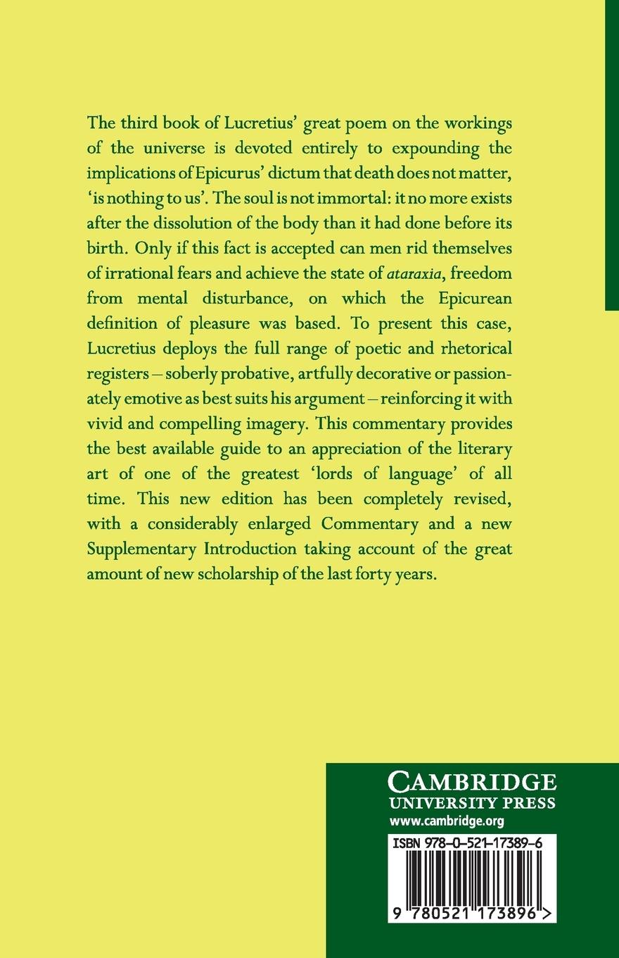 Rückseitencover Lucretius