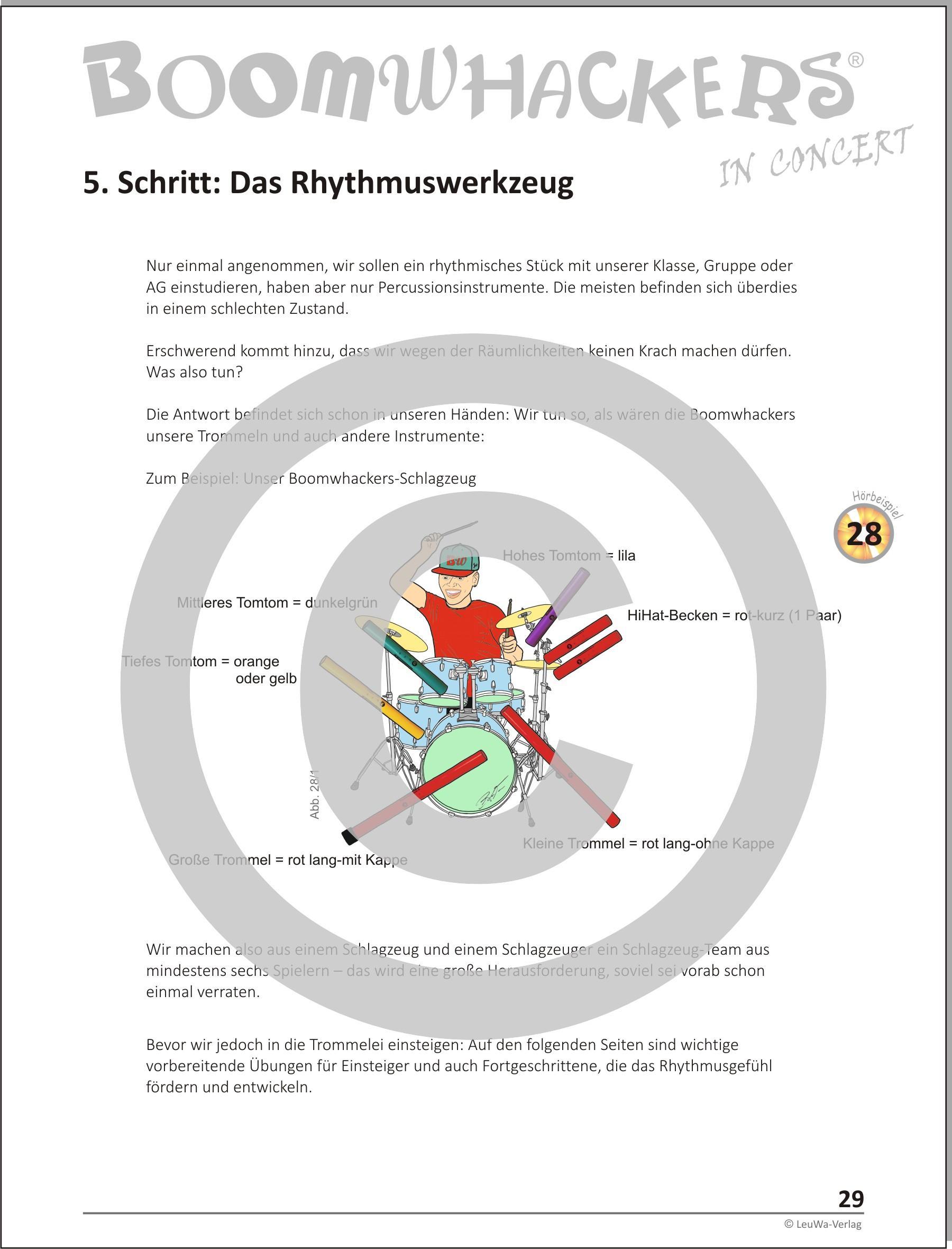 Beispielinhalt (Bild) Boomwhackers In Concert mit CD