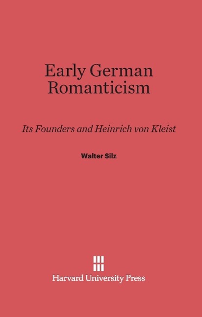 Vorderes Coverbild Early German Romanticism