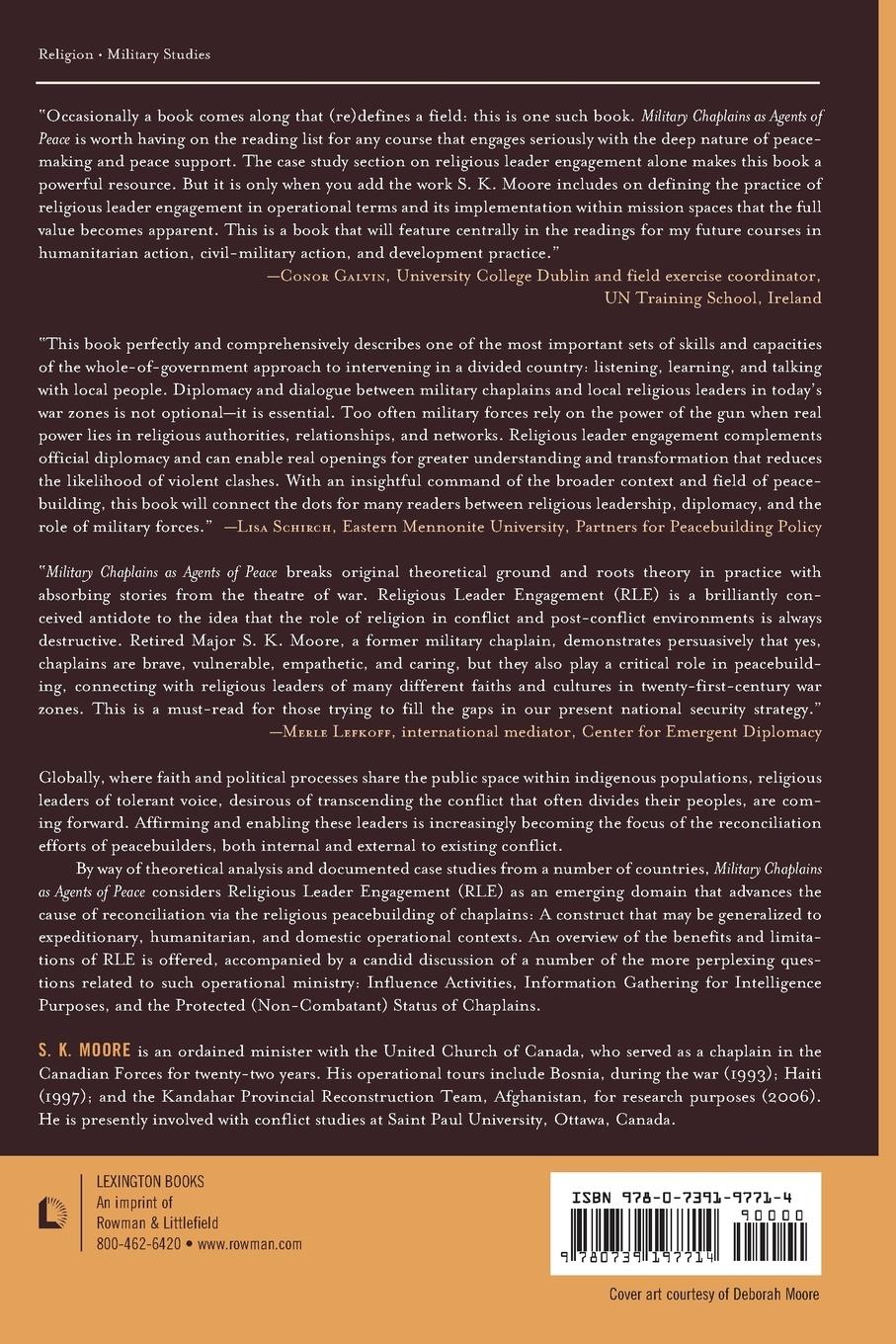 Rückseitencover Military Chaplains as Agents of Peace