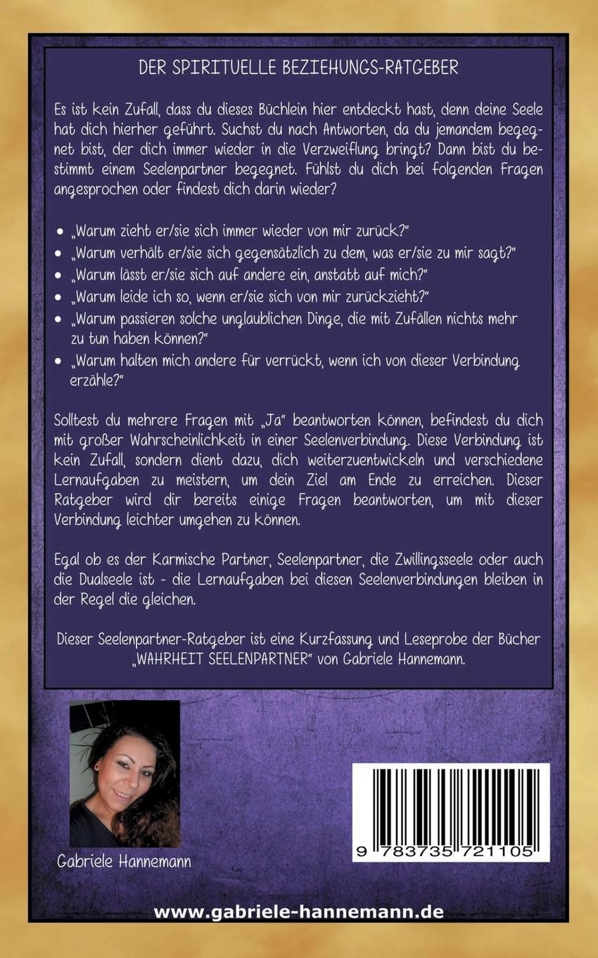 Rückseitencover Seelenpartner-Ratgeber