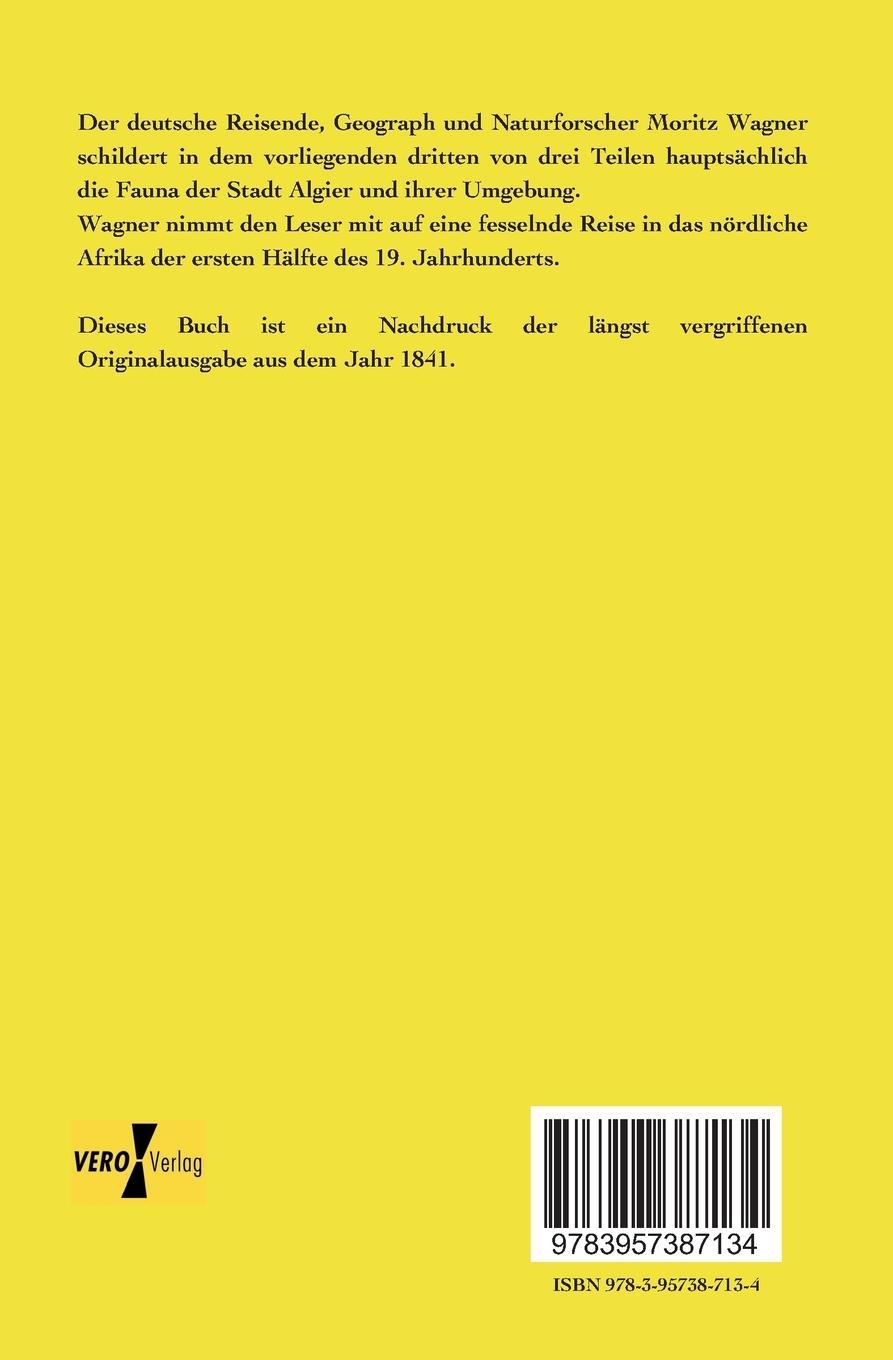 Rückseitencover Reisen in der Regentschaft Algier in den Jahren 1836, 1837 und 1838