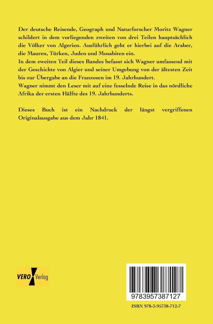 Rückseitencover Reisen in der Regentschaft Algier in den Jahren 1836, 1837 und 1838