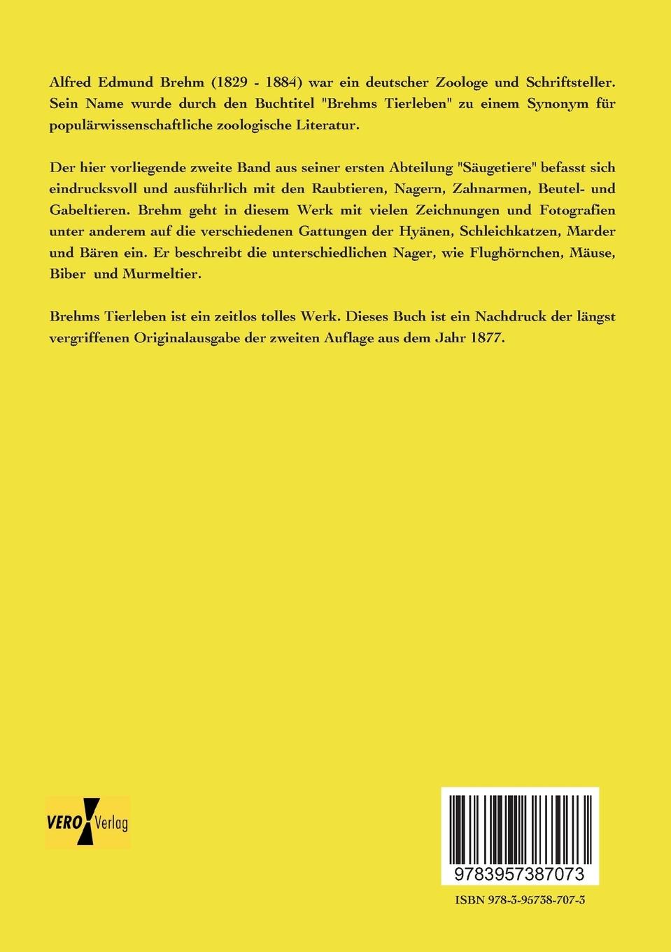 Rückseitencover Brehms Tierleben