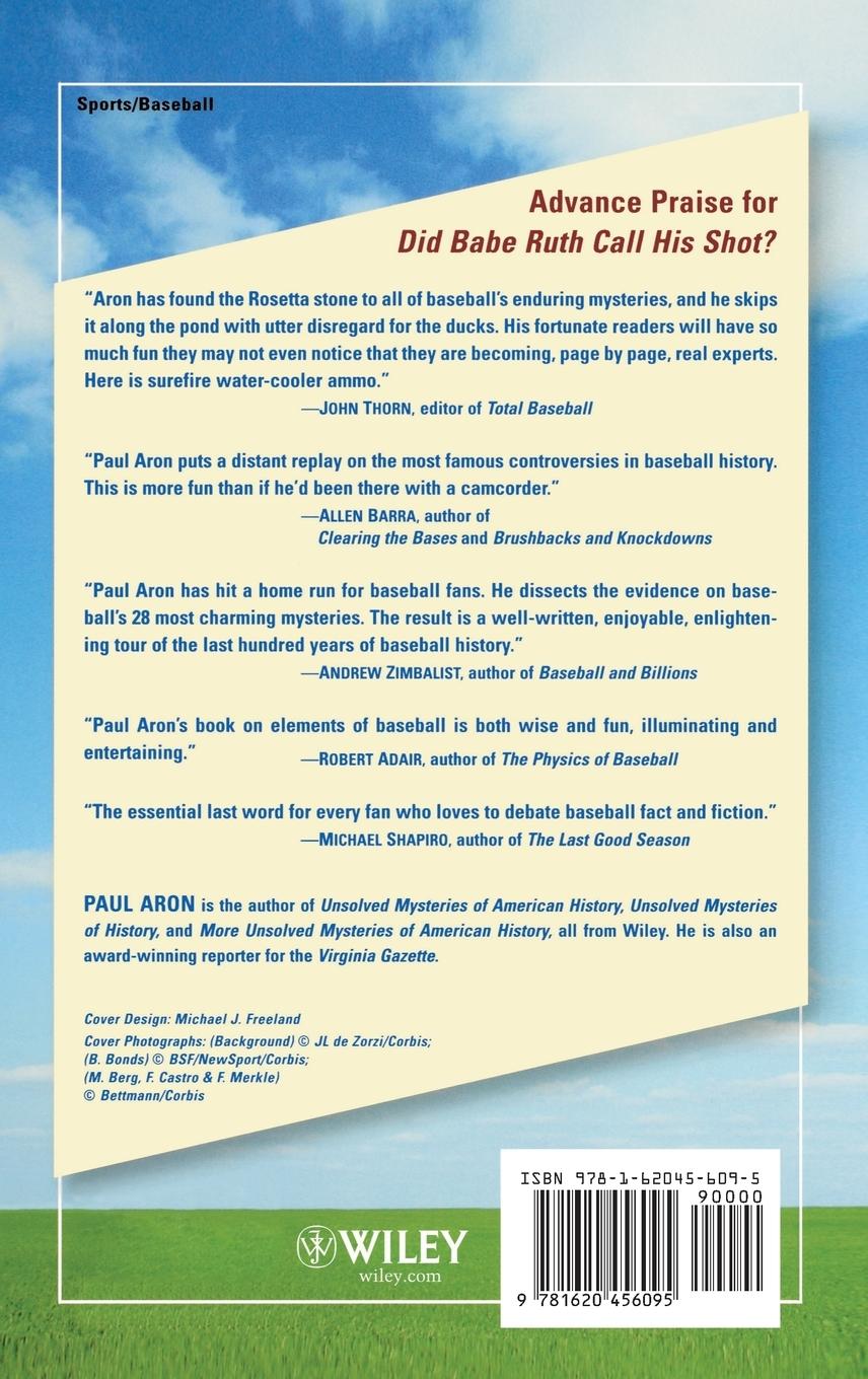 Rückseitencover Did Babe Ruth Call His Shot?