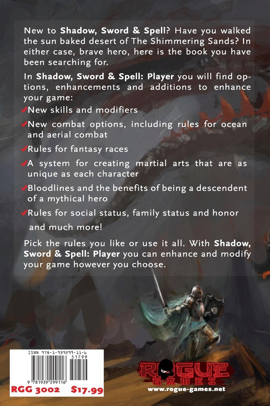 Rückseitencover Shadow, Sword & Spell