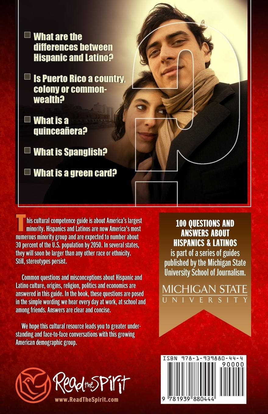 Rückseitencover 100 Questions and Answers about Hispanics and Latinos