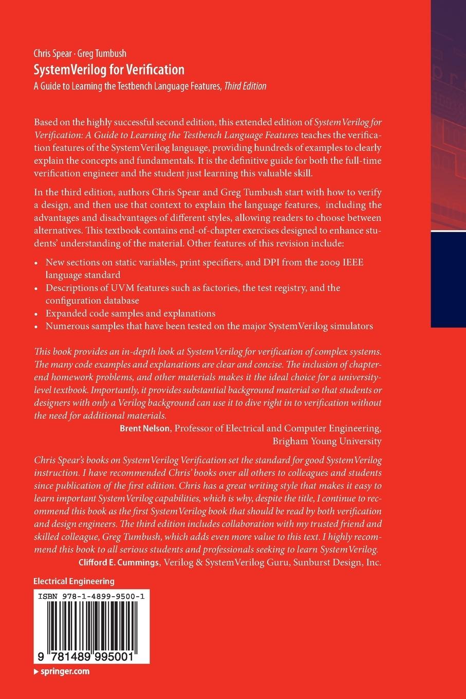 Rückseitencover SystemVerilog for Verification