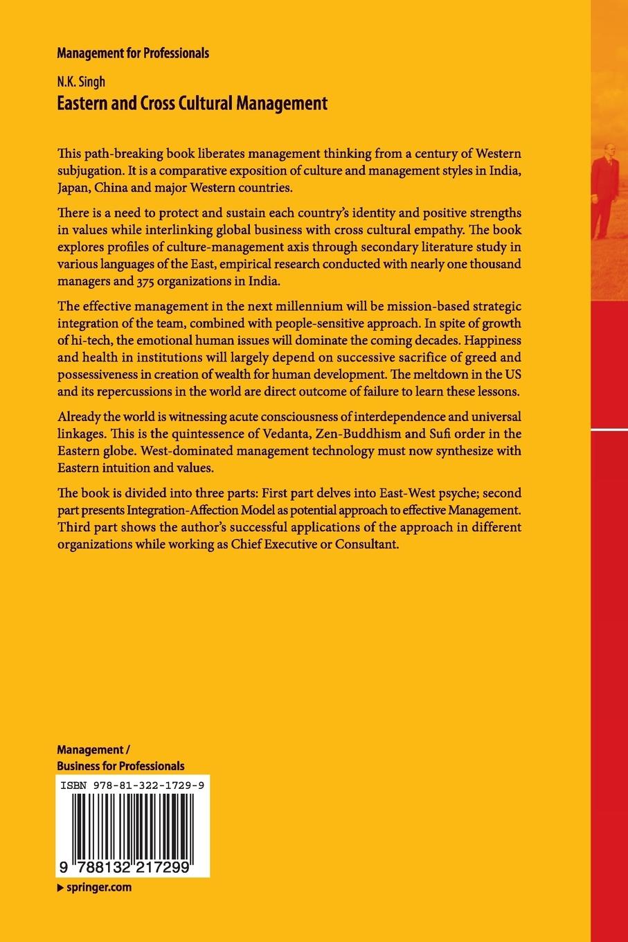 Rückseitencover Eastern and Cross Cultural Management