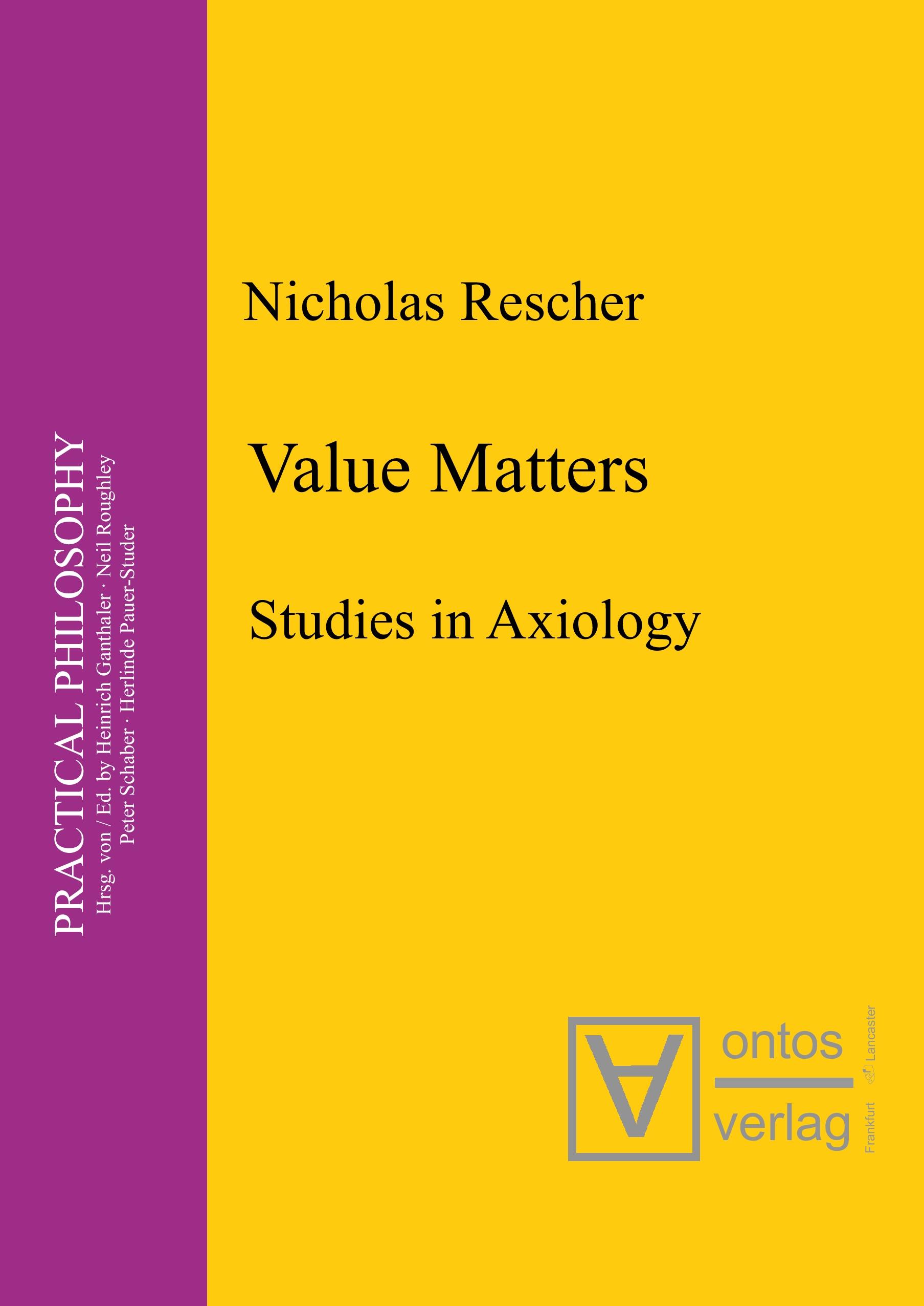 Vorderes Coverbild Value Matters