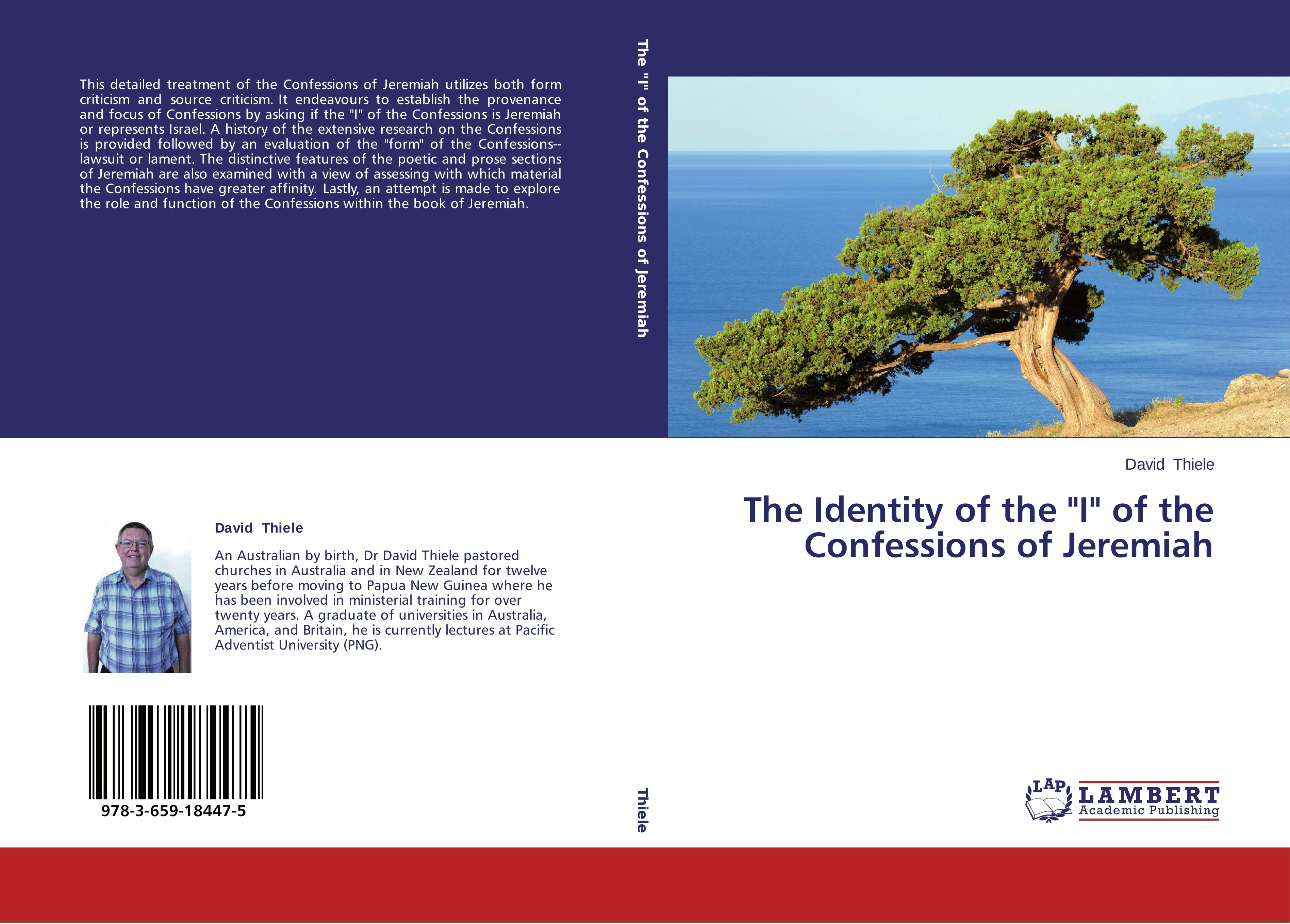 Vorderes Coverbild The Identity of the "I" of the Confessions of Jeremiah