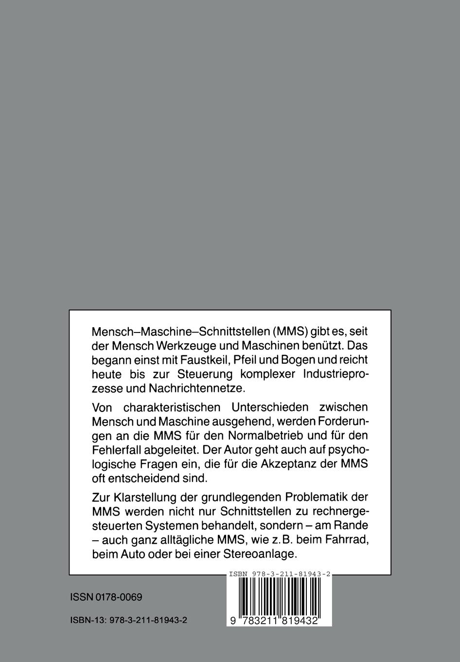 Rückseitencover Mensch-Maschine-Schnittstelle in Echtzeitsystemen