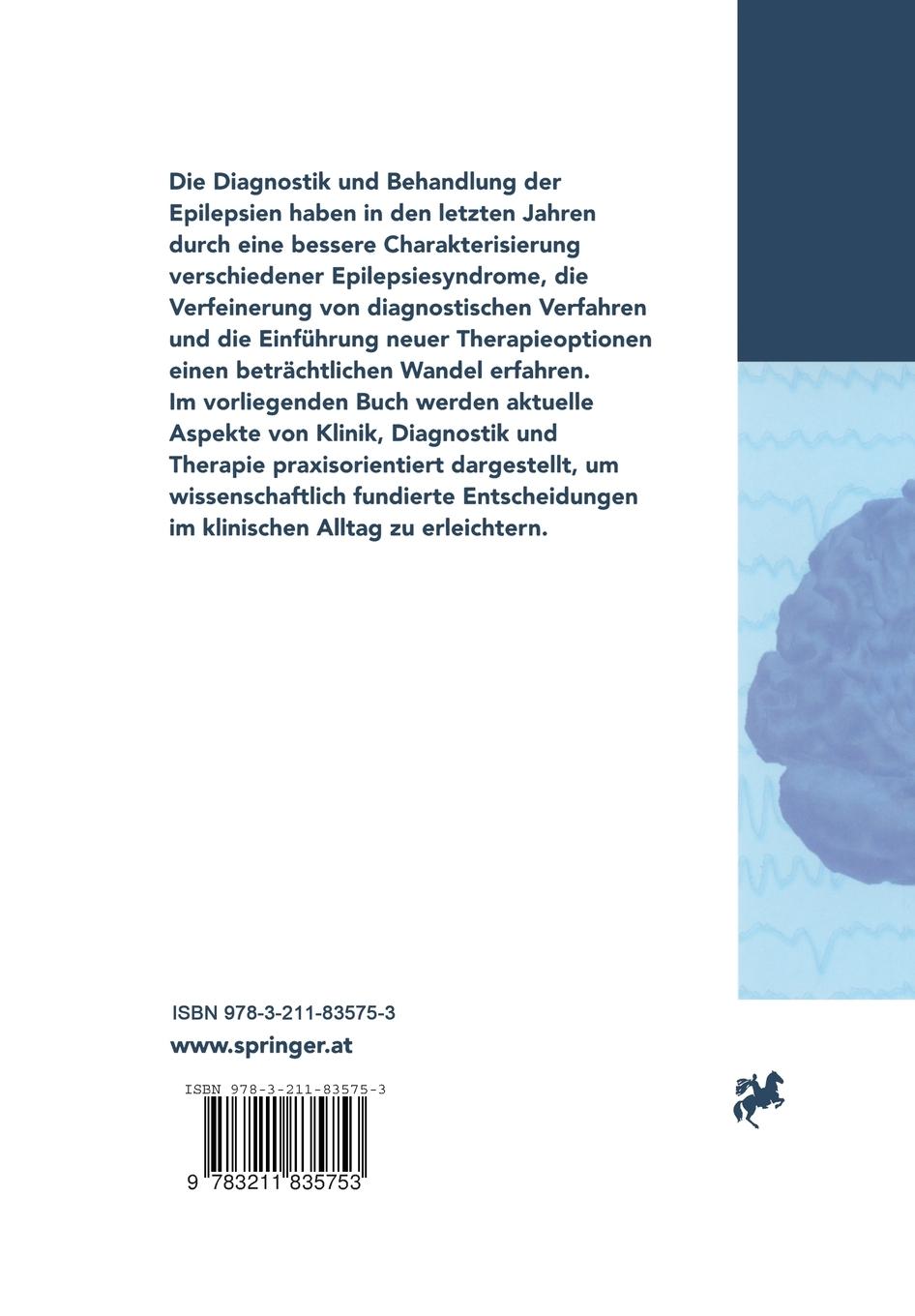 Rückseitencover Handbuch der Epilepsien