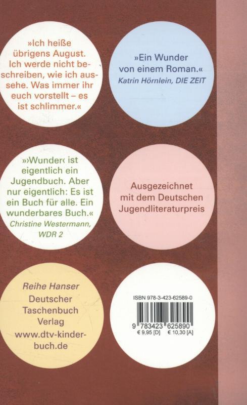 Rückseitencover Wunder Sieh mich nicht an