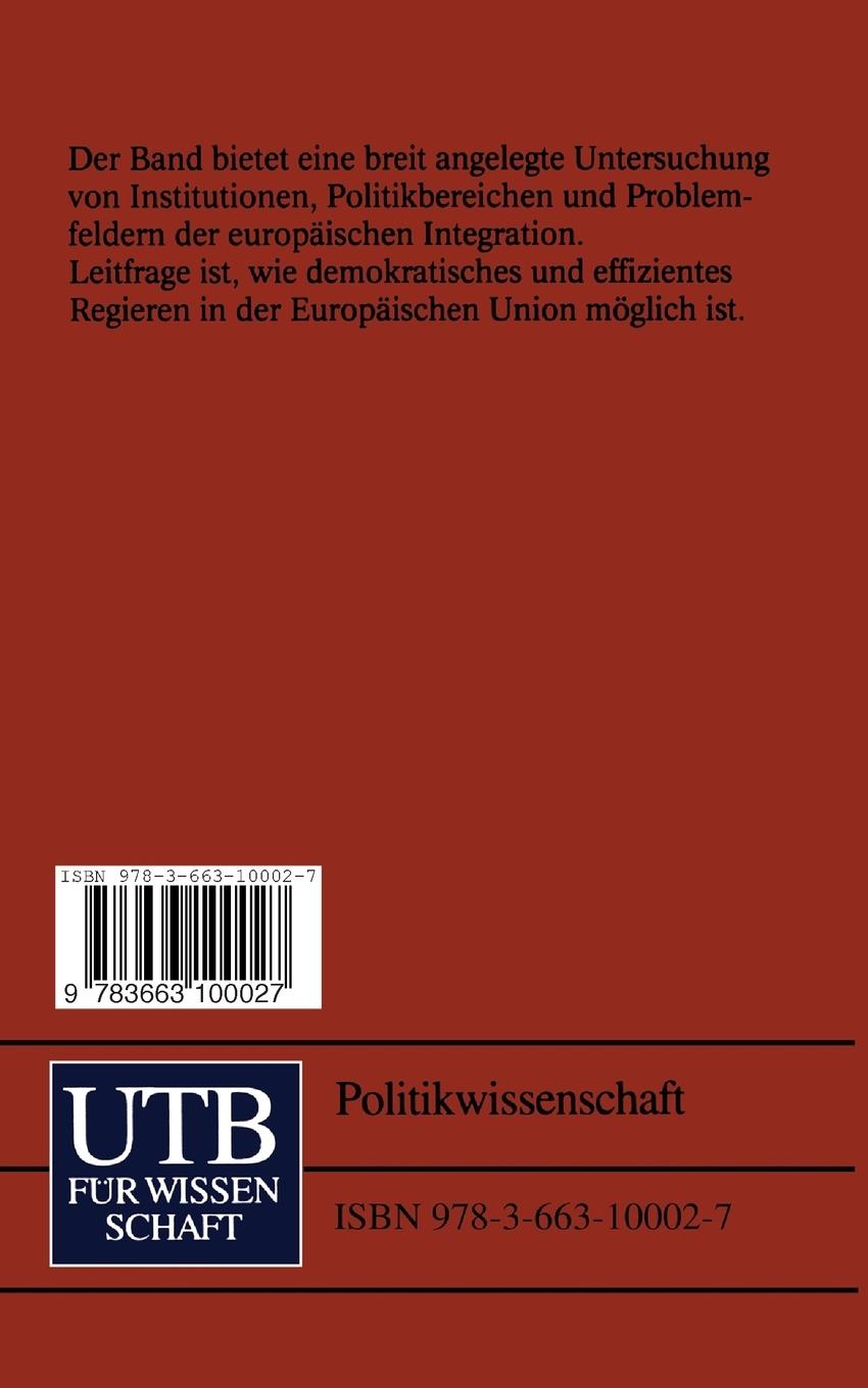 Rückseitencover Europäische Integration