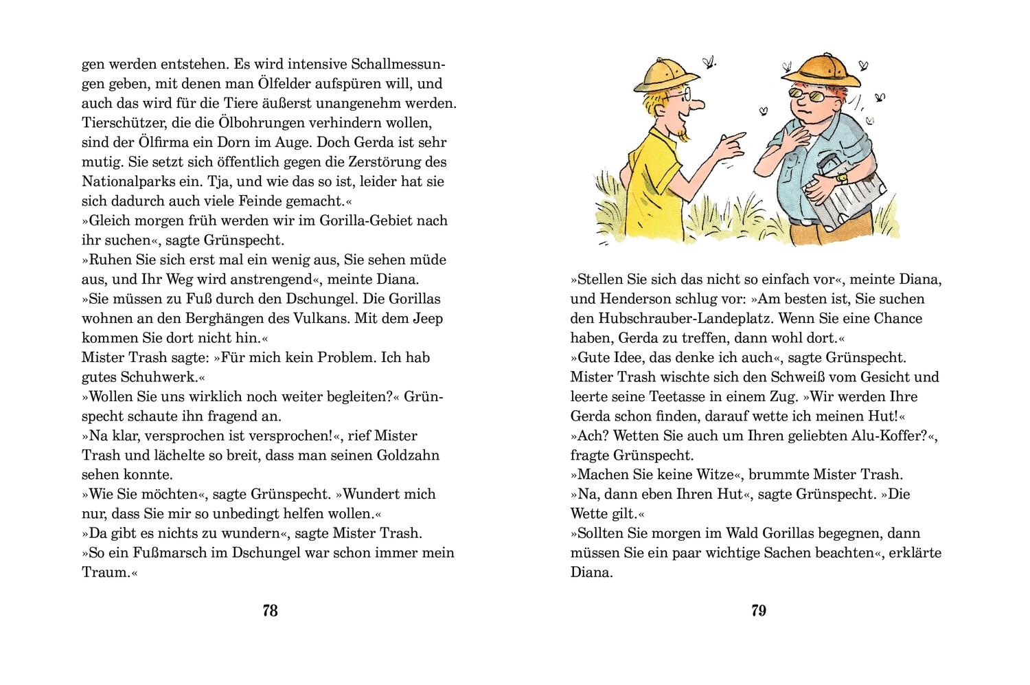 Beispielinhalt (Bild) Die Olchis. Safari bei den Berggorillas