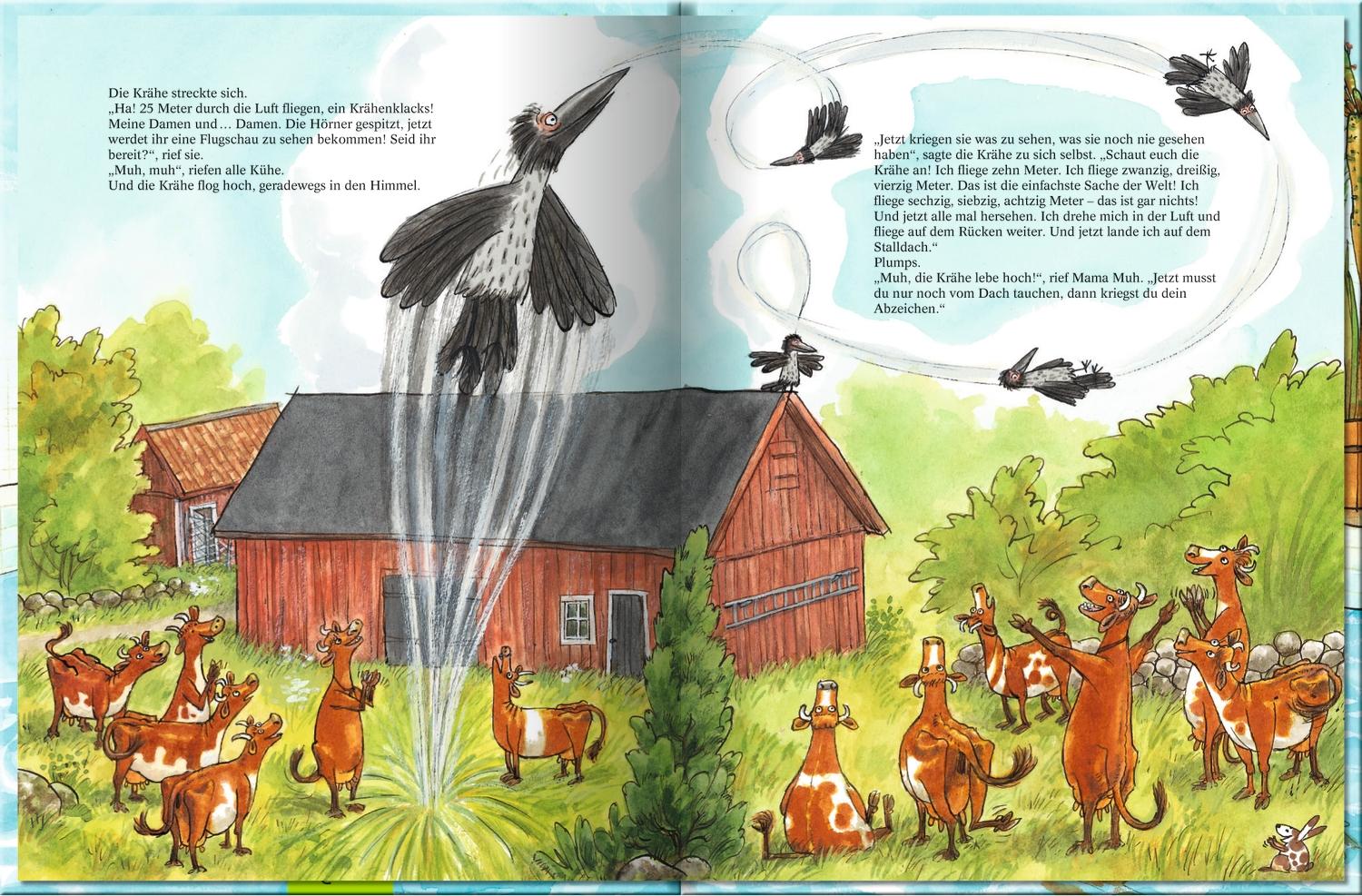 Beispielinhalt (Bild) Mama Muh geht schwimmen