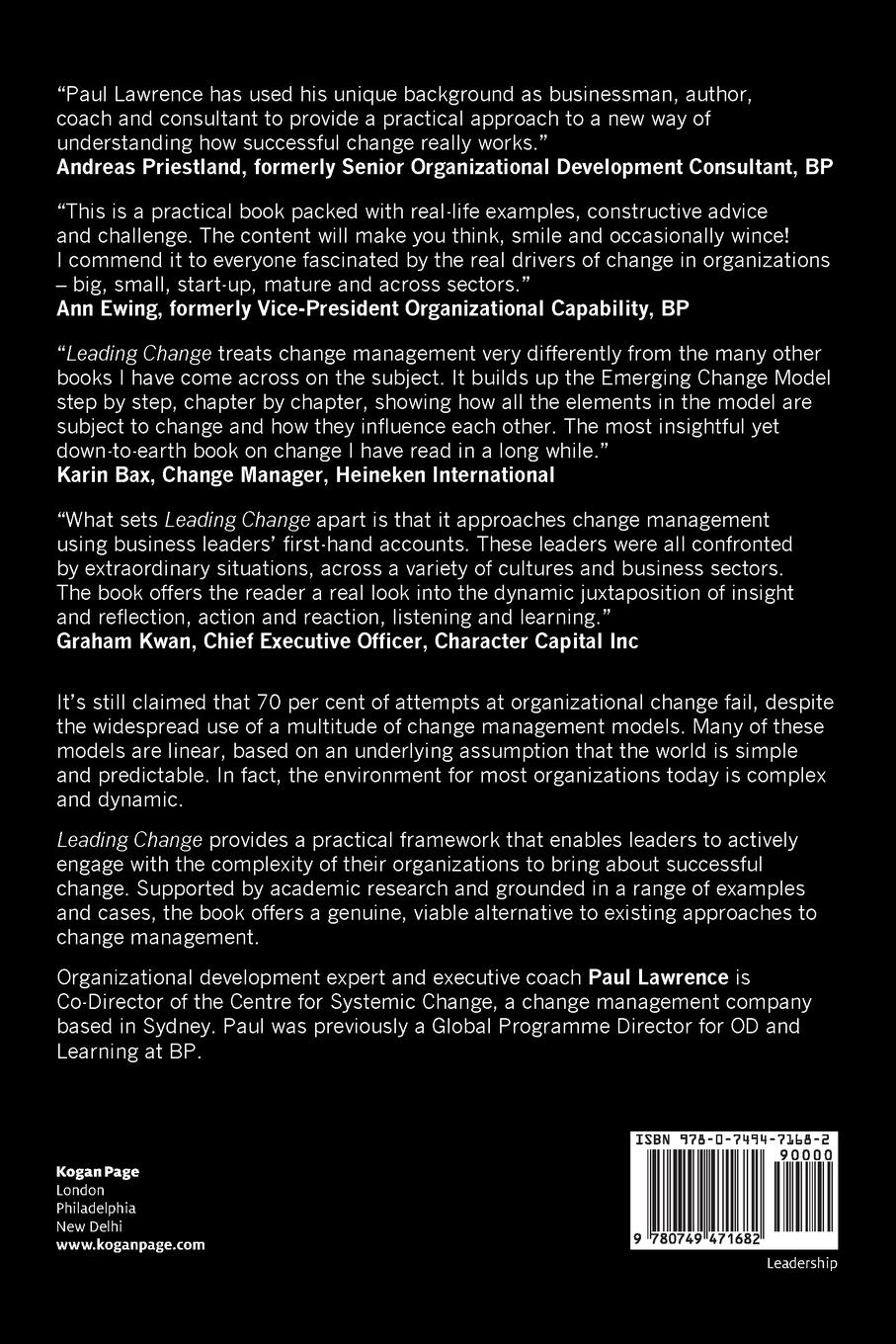 Rückseitencover Leading Change