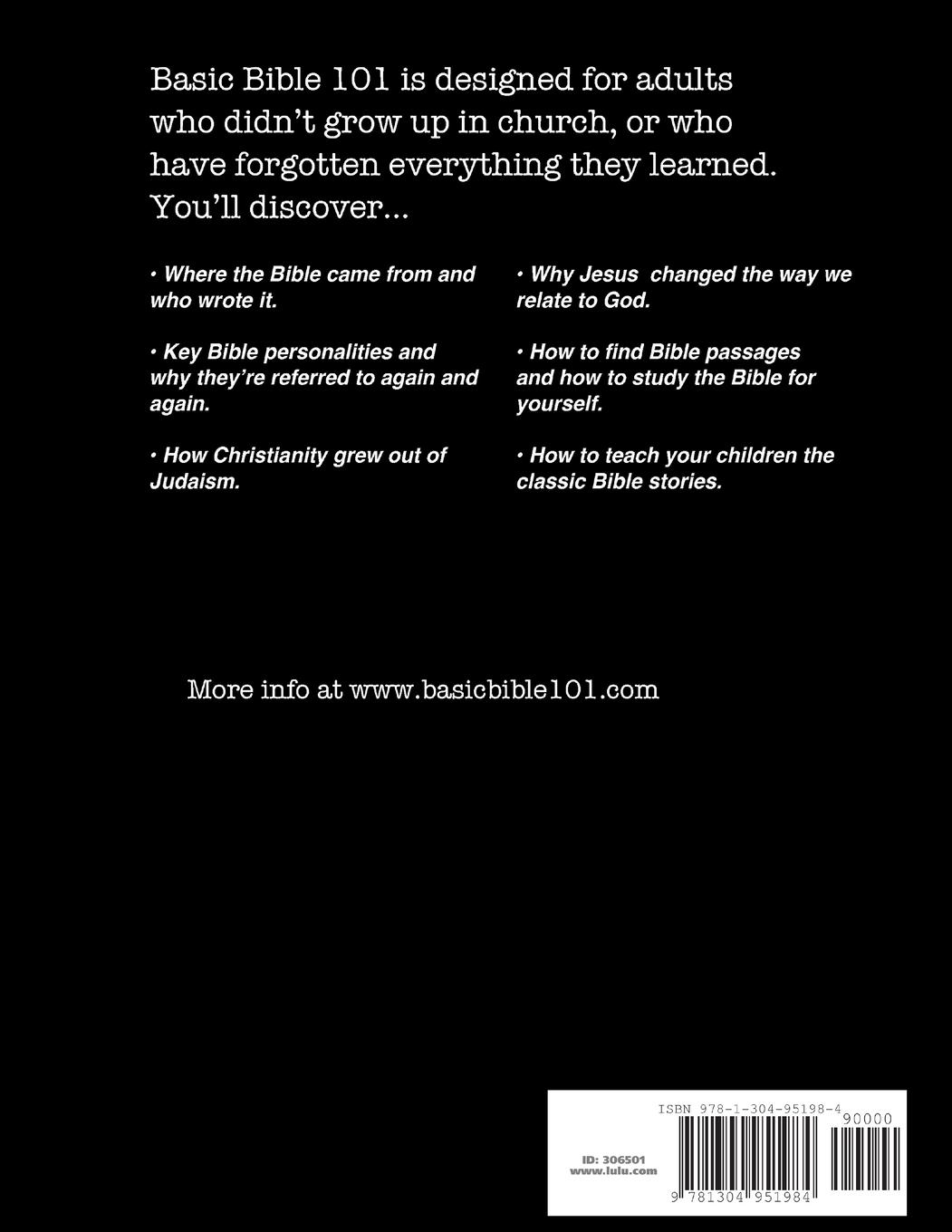 Rückseitencover Basic Bible 101 The Old Testament Student Workbook