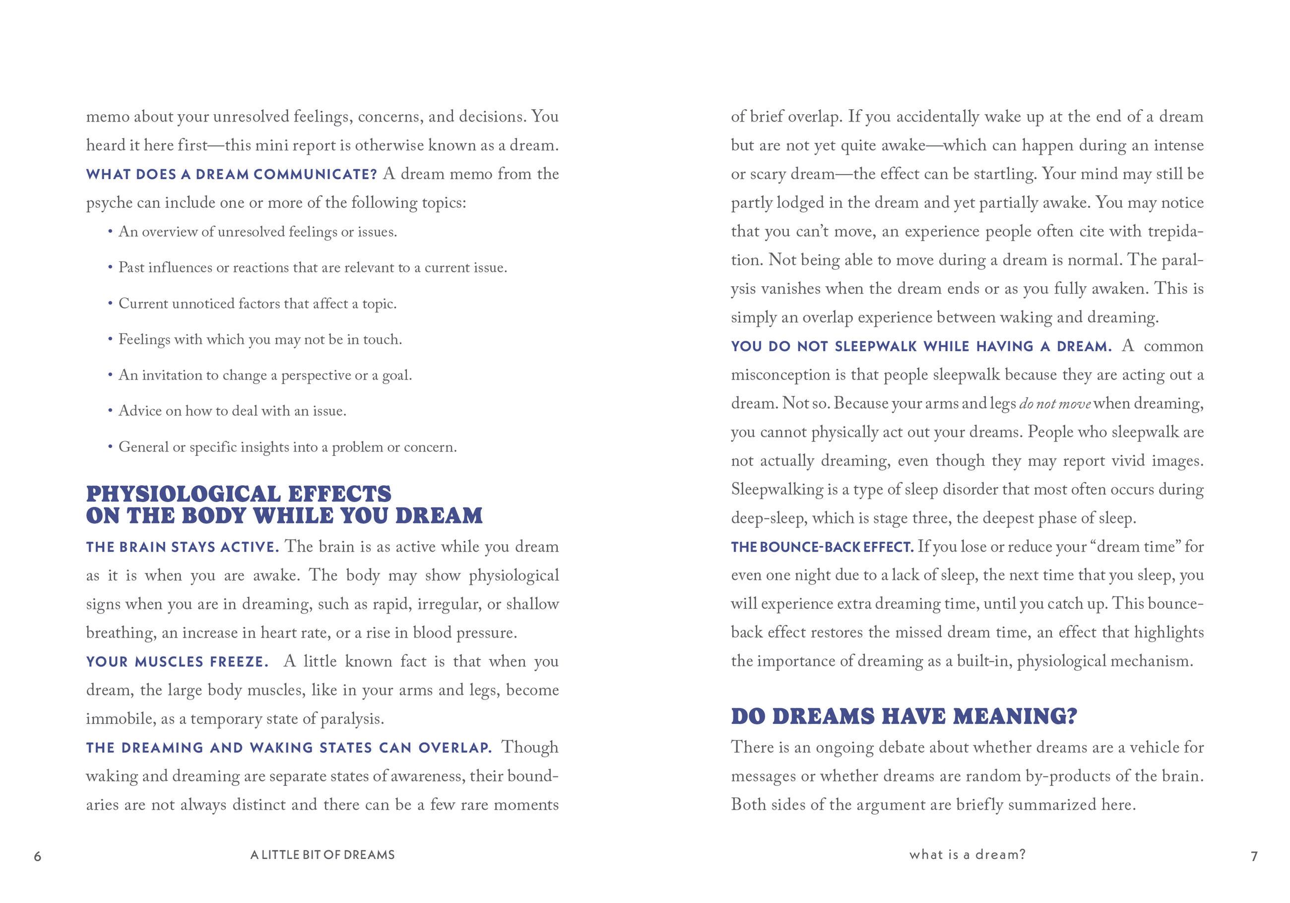 Beispielinhalt (Bild) A Little Bit of Dreams