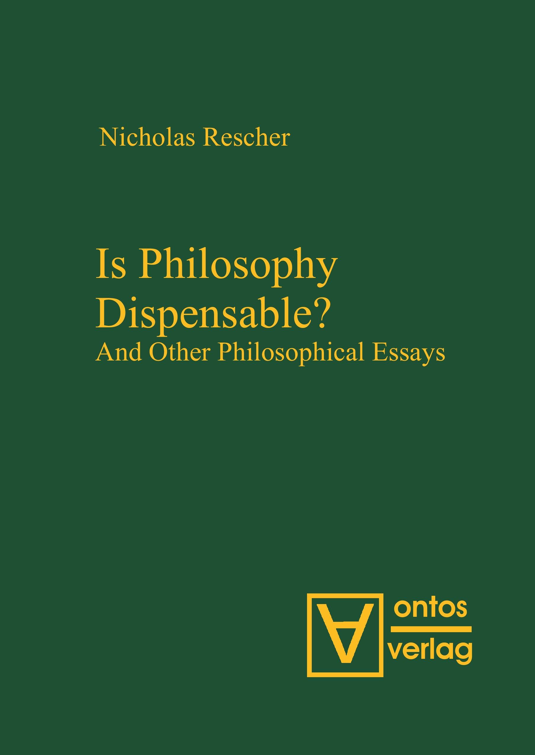 Vorderes Coverbild Is Philosophy Dispensable?