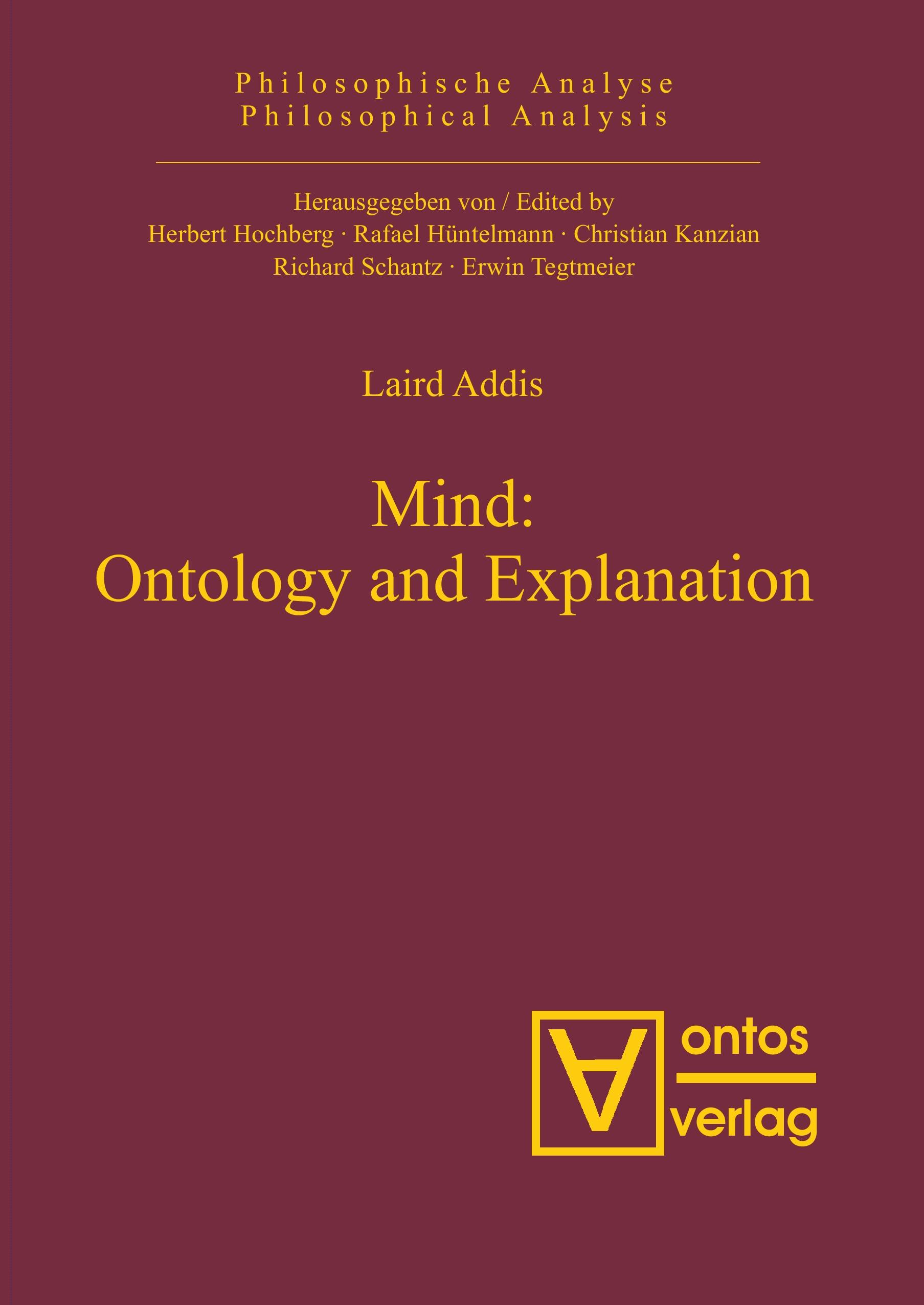 Vorderes Coverbild Mind: Ontology and Explanation