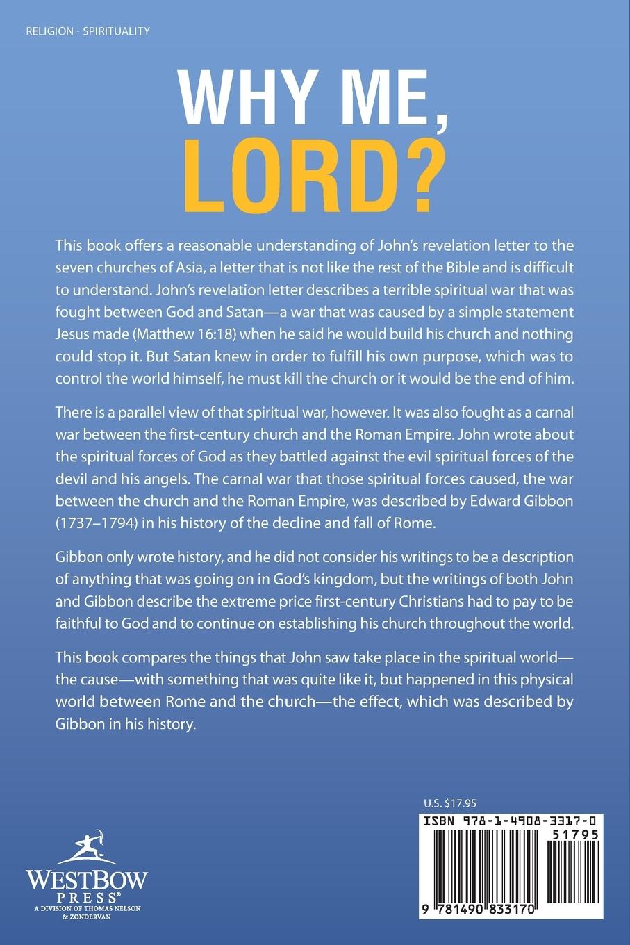 Rückseitencover Why Me, Lord?