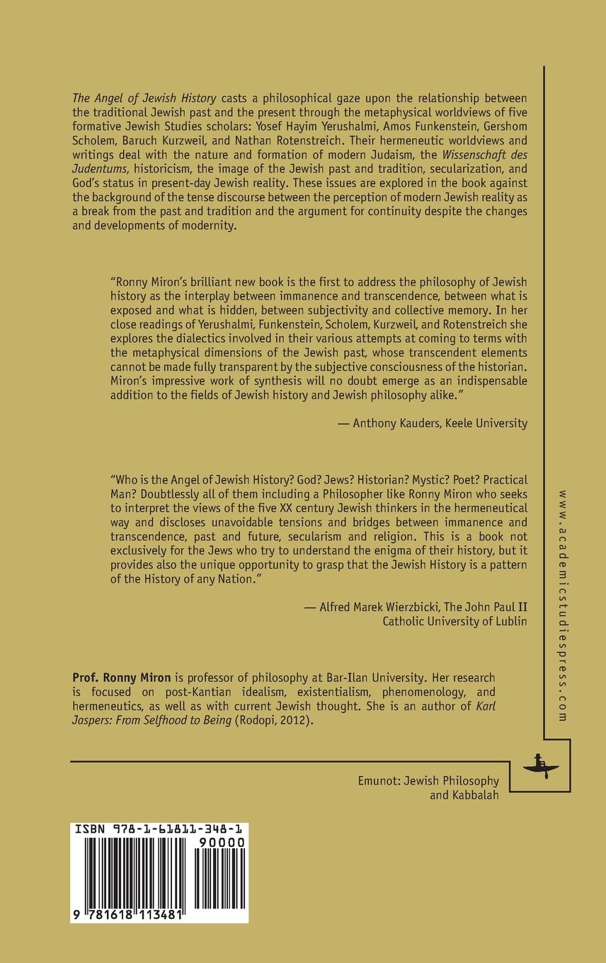 Rückseitencover The Angel of Jewish History