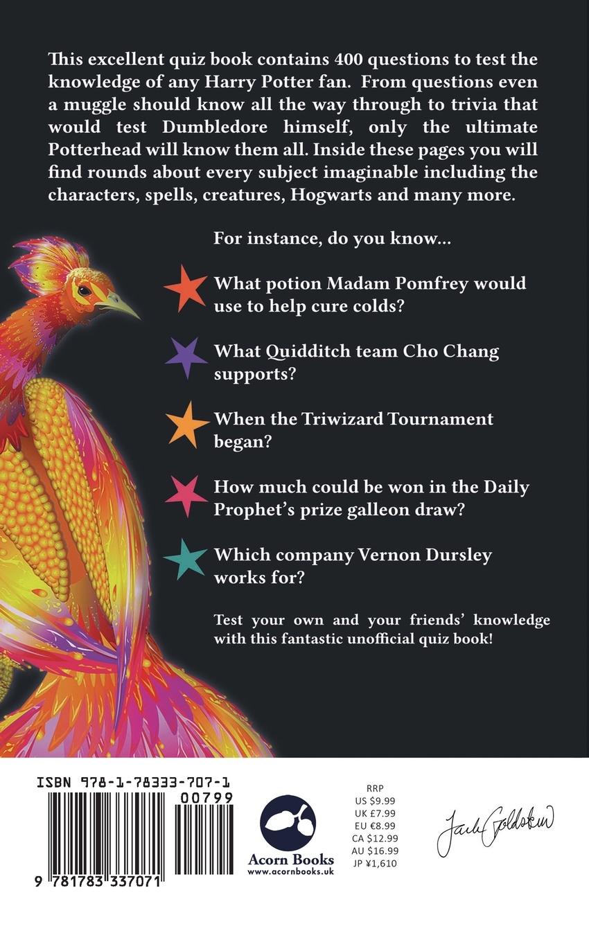 Rückseitencover Harry Potter - The Ultimate Quiz Book