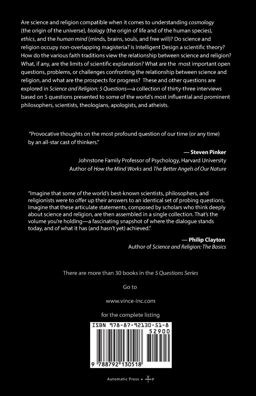 Rückseitencover Science and Religion