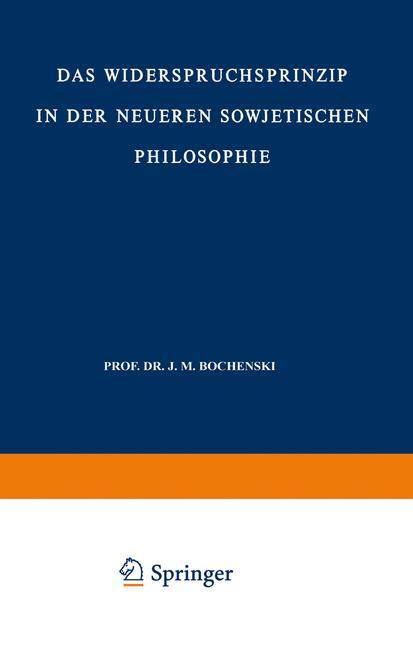 Vorderes Coverbild Das Widerspruchsprinzip in der Neueren Sowjetischen Philosophie