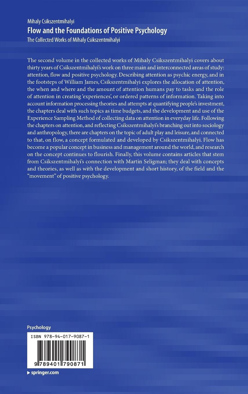 Rückseitencover Flow and the Foundations of Positive Psychology