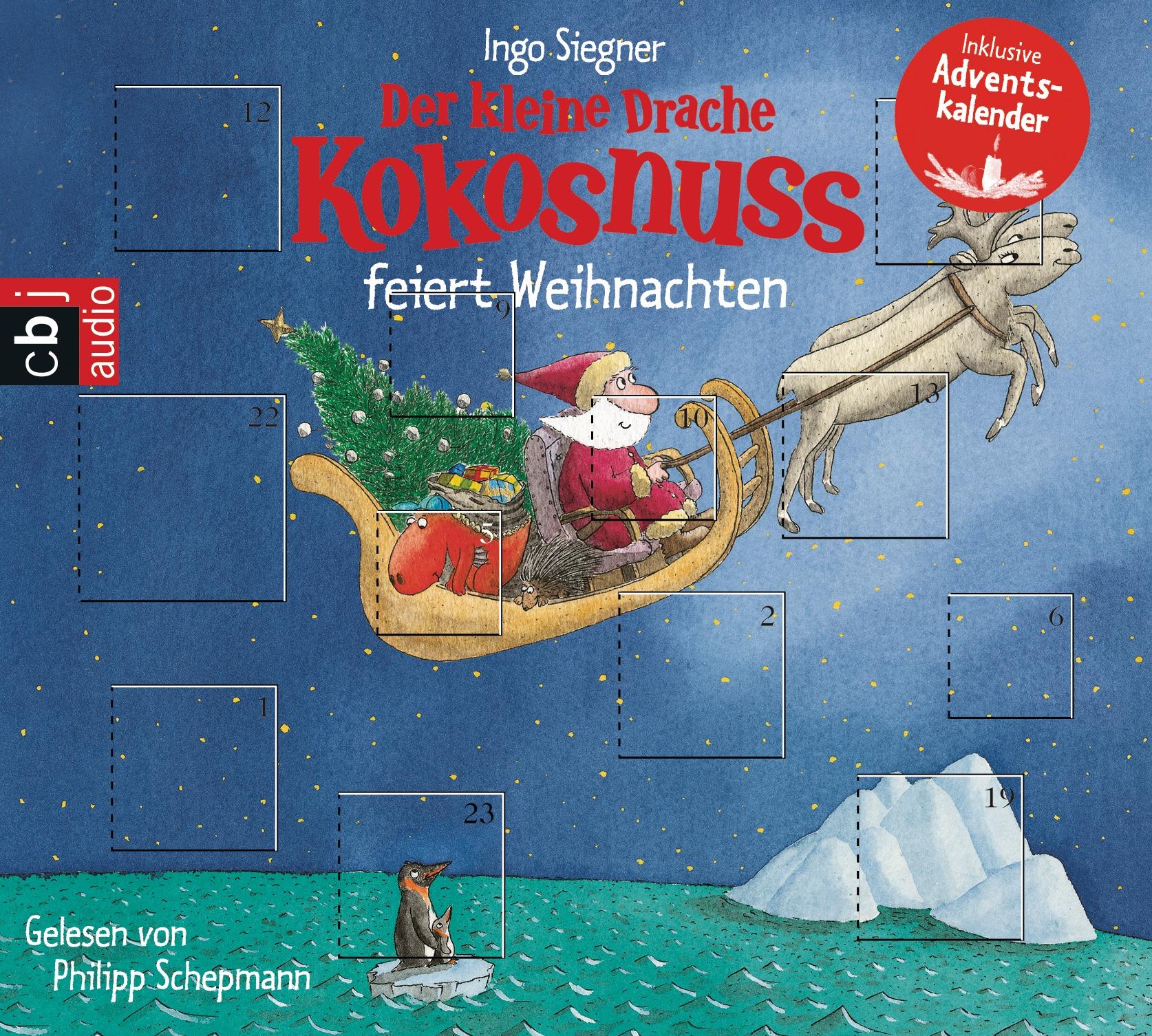Vorderes Coverbild Der kleine Drache Kokosnuss feiert Weihnachten