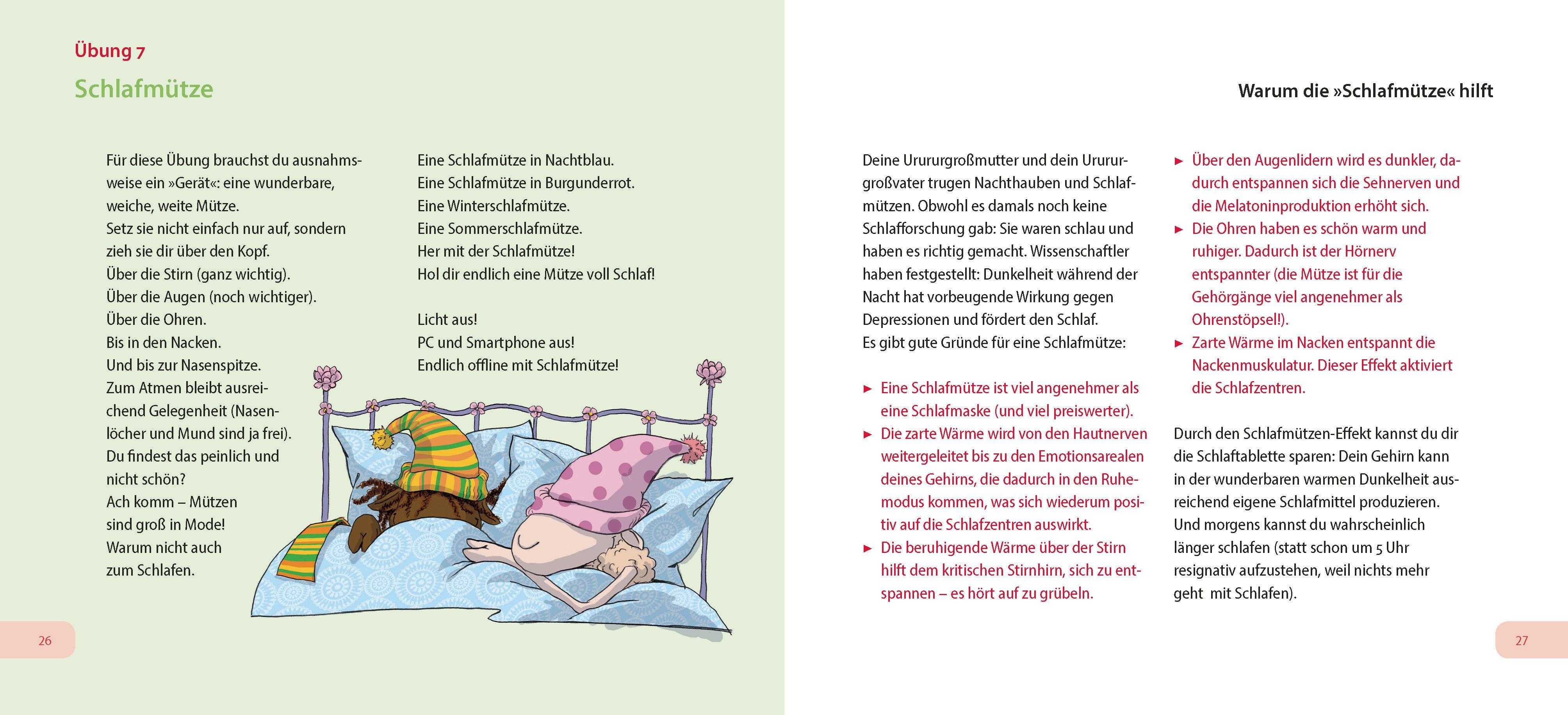 Beispielinhalt (Bild) Schlaf gut - Das kleine Überlebensbuch