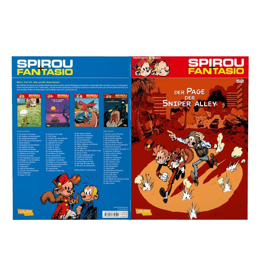 Beispielinhalt (Bild) Spirou & Fantasio 52: Der Page der Sniper Alley
