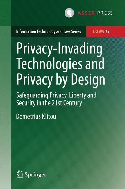 Vorderes Coverbild Privacy-Invading Technologies and Privacy by Design