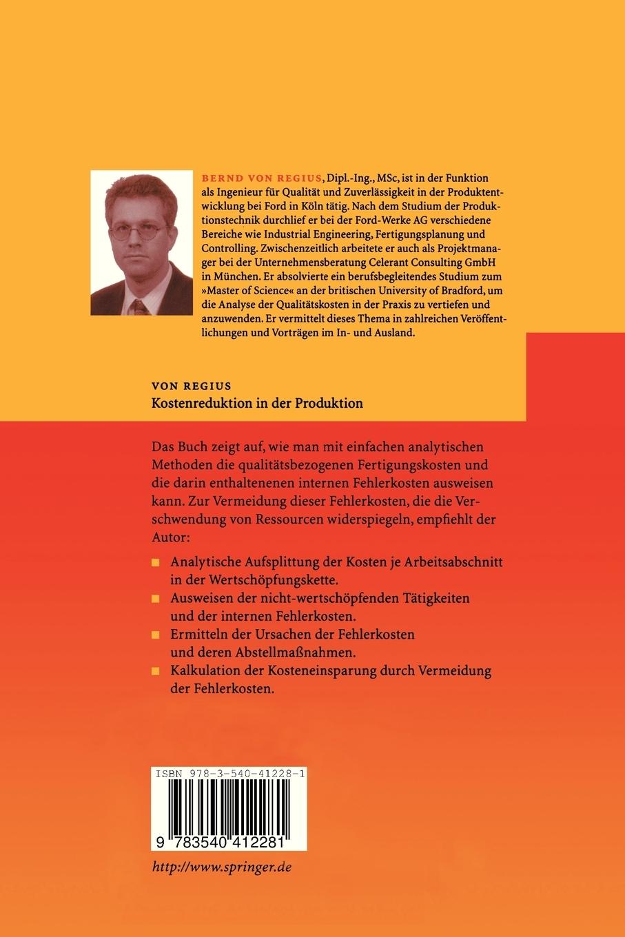 Rückseitencover Kostenreduktion in der Produktion