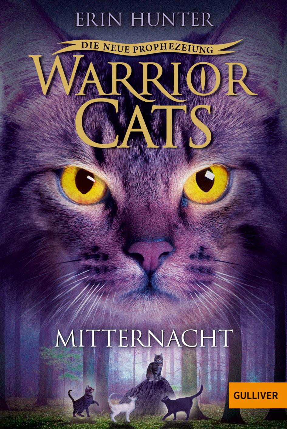 Vorderes Coverbild Warrior Cats Staffel 2/01. Die neue Prophezeiung. Mitternacht