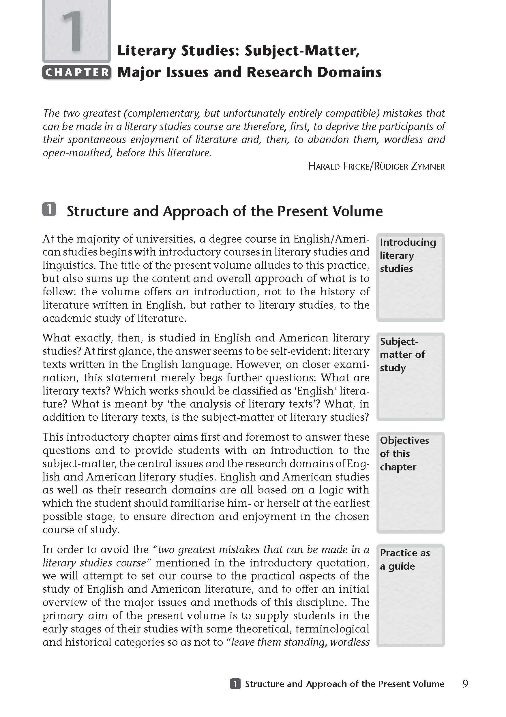 Beispielinhalt (Bild) An Introduction to the Study of English and American Literature