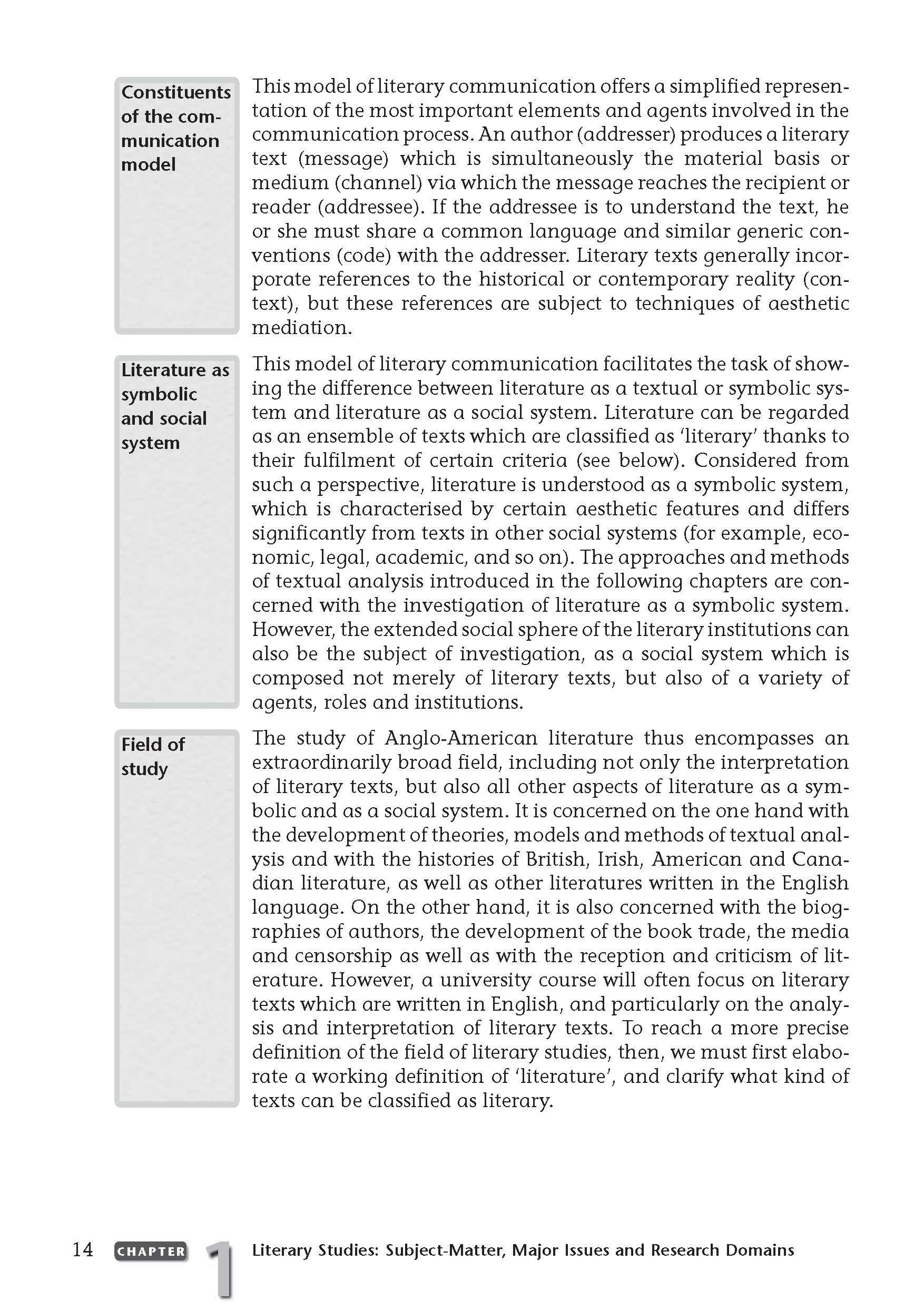Beispielinhalt (Bild) An Introduction to the Study of English and American Literature