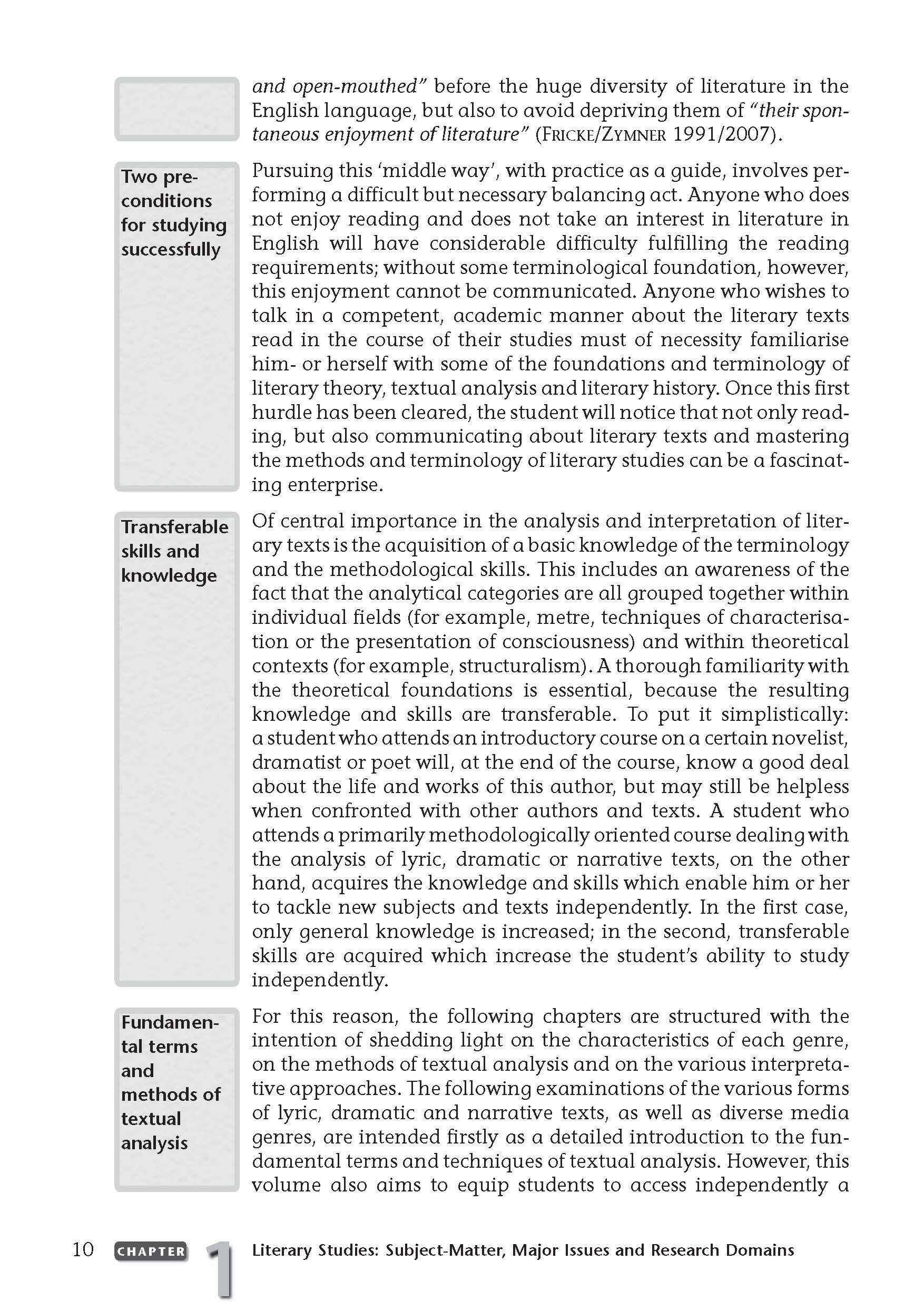 Beispielinhalt (Bild) An Introduction to the Study of English and American Literature