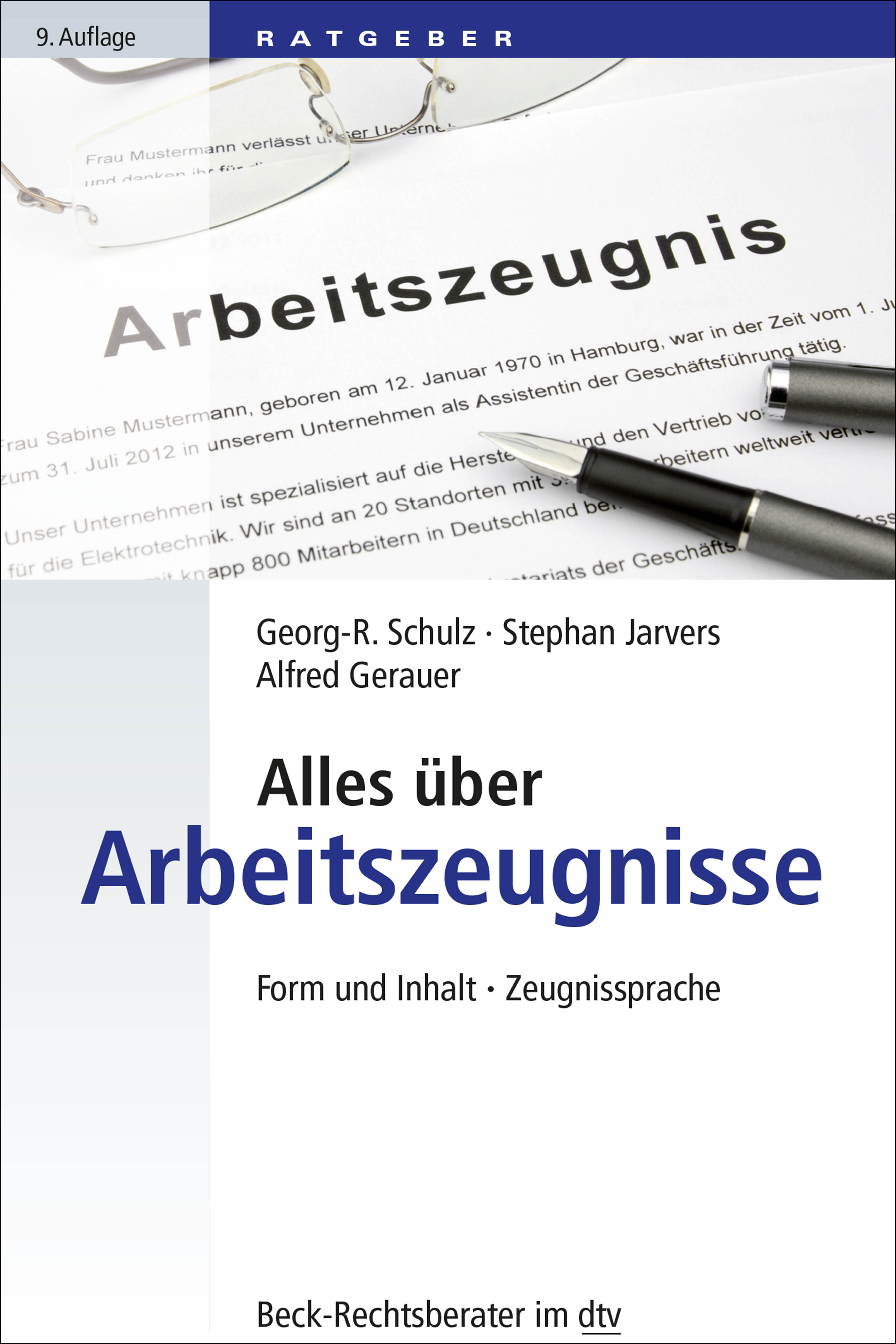 Vorderes Coverbild Alles über Arbeitszeugnisse