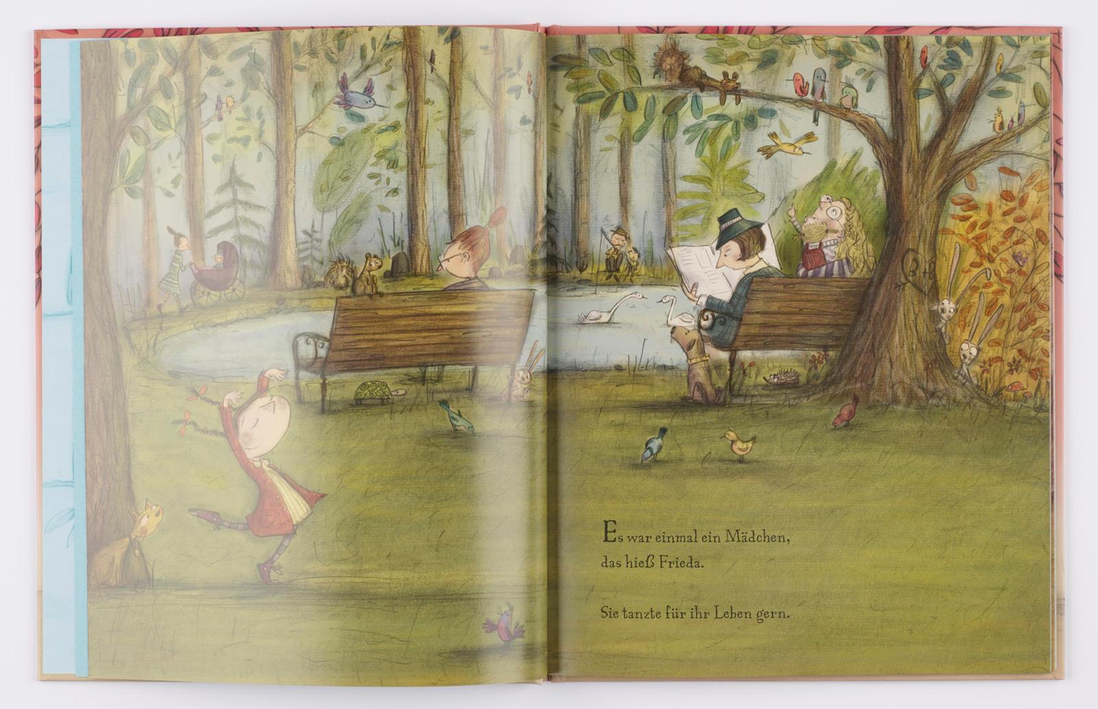 Beispielinhalt (Bild) Frieda tanzt